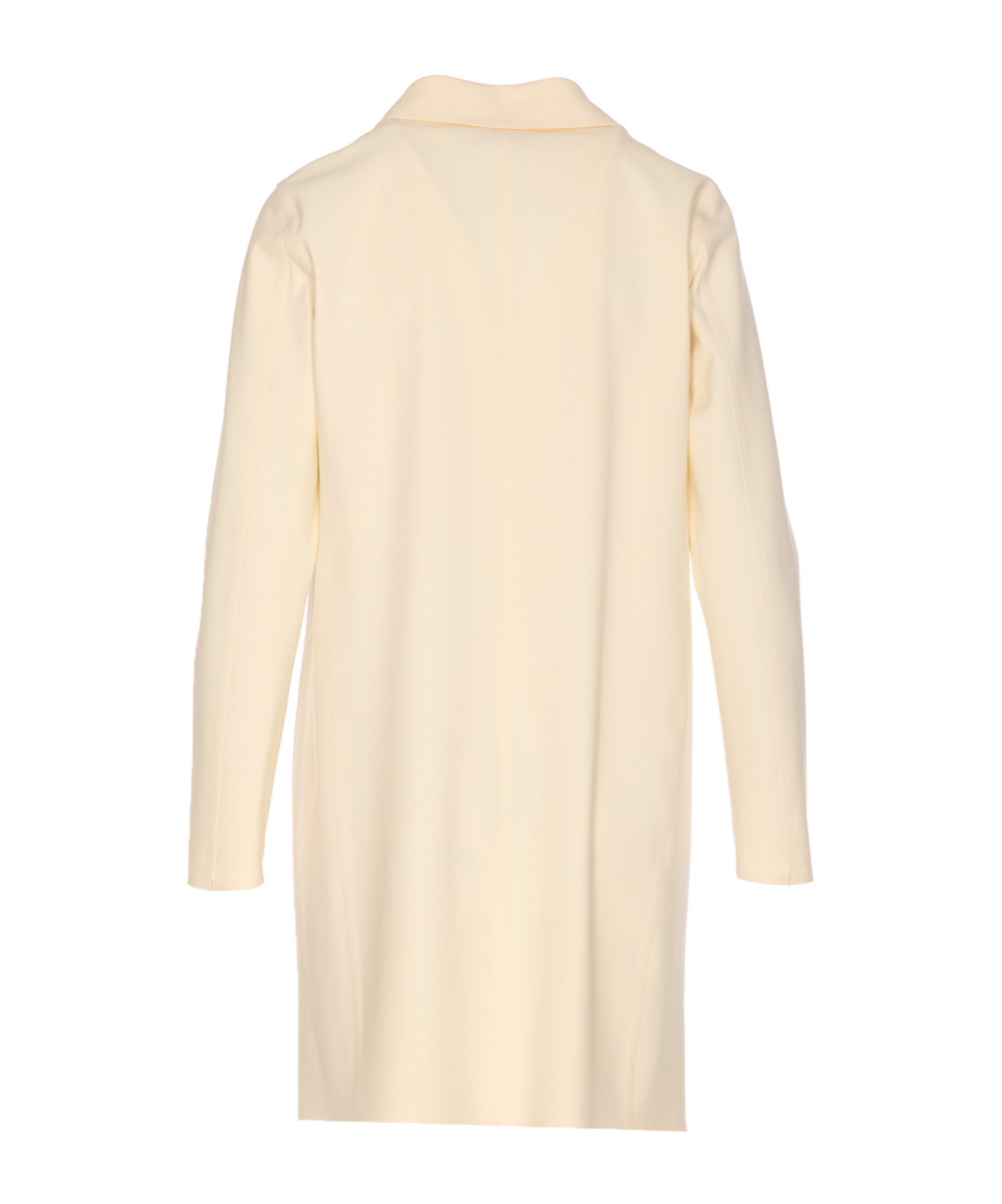 Herno Single-breasted Long-sleeved Coat In Neutral