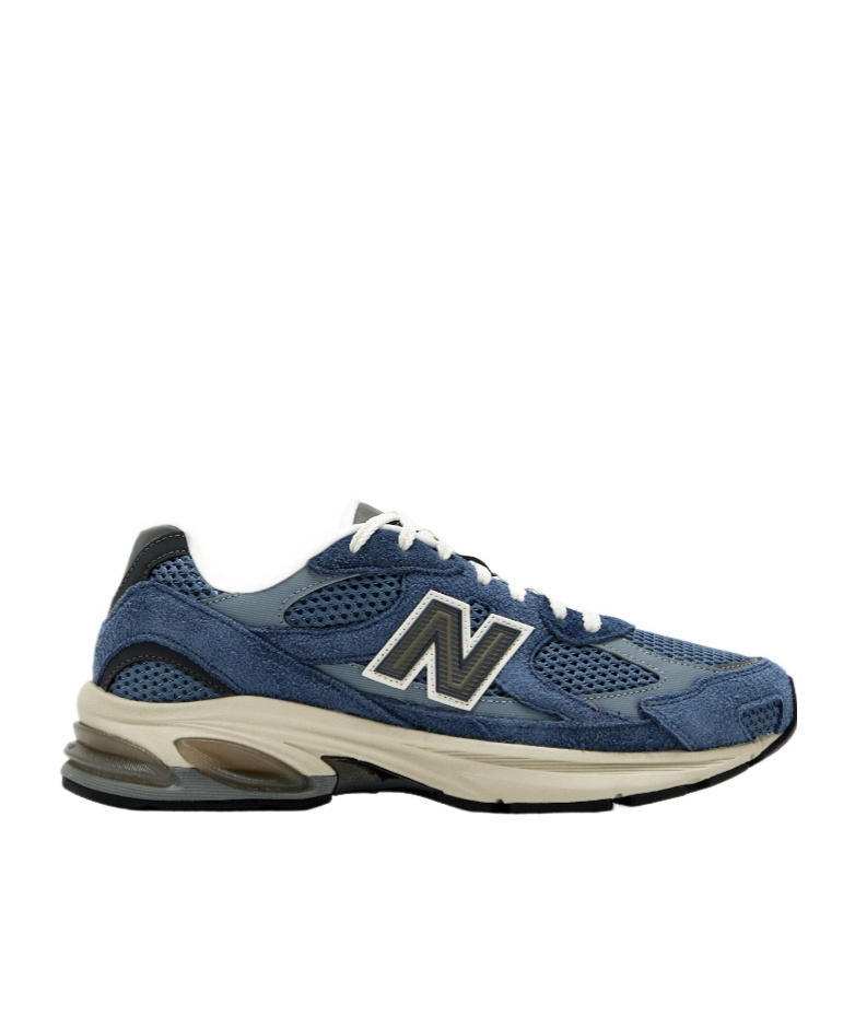New Balance Layered Blue And Grey Sneakers With Sole