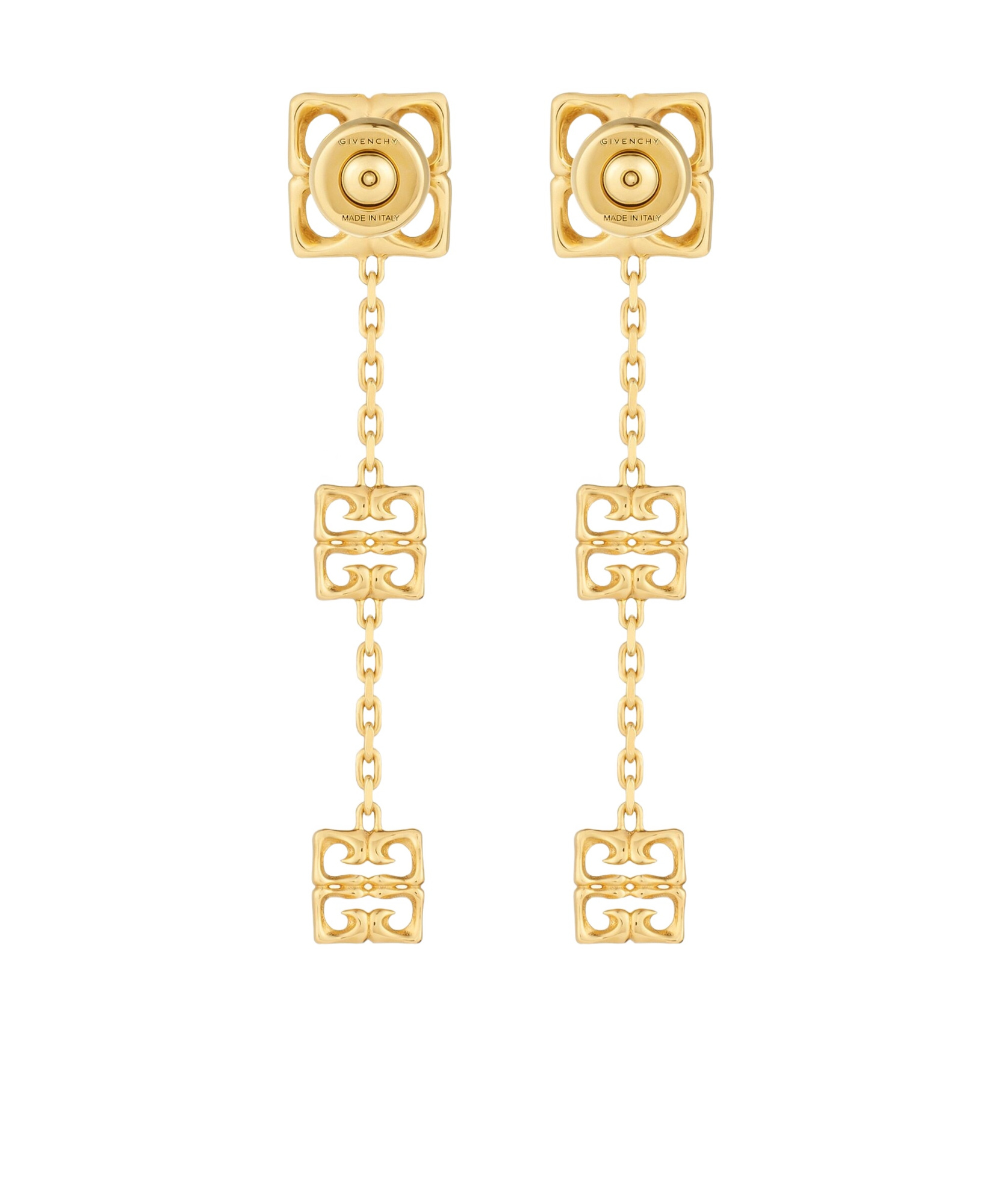Shop Givenchy 4g Liquid Multi Earrings In Metal In Yellow