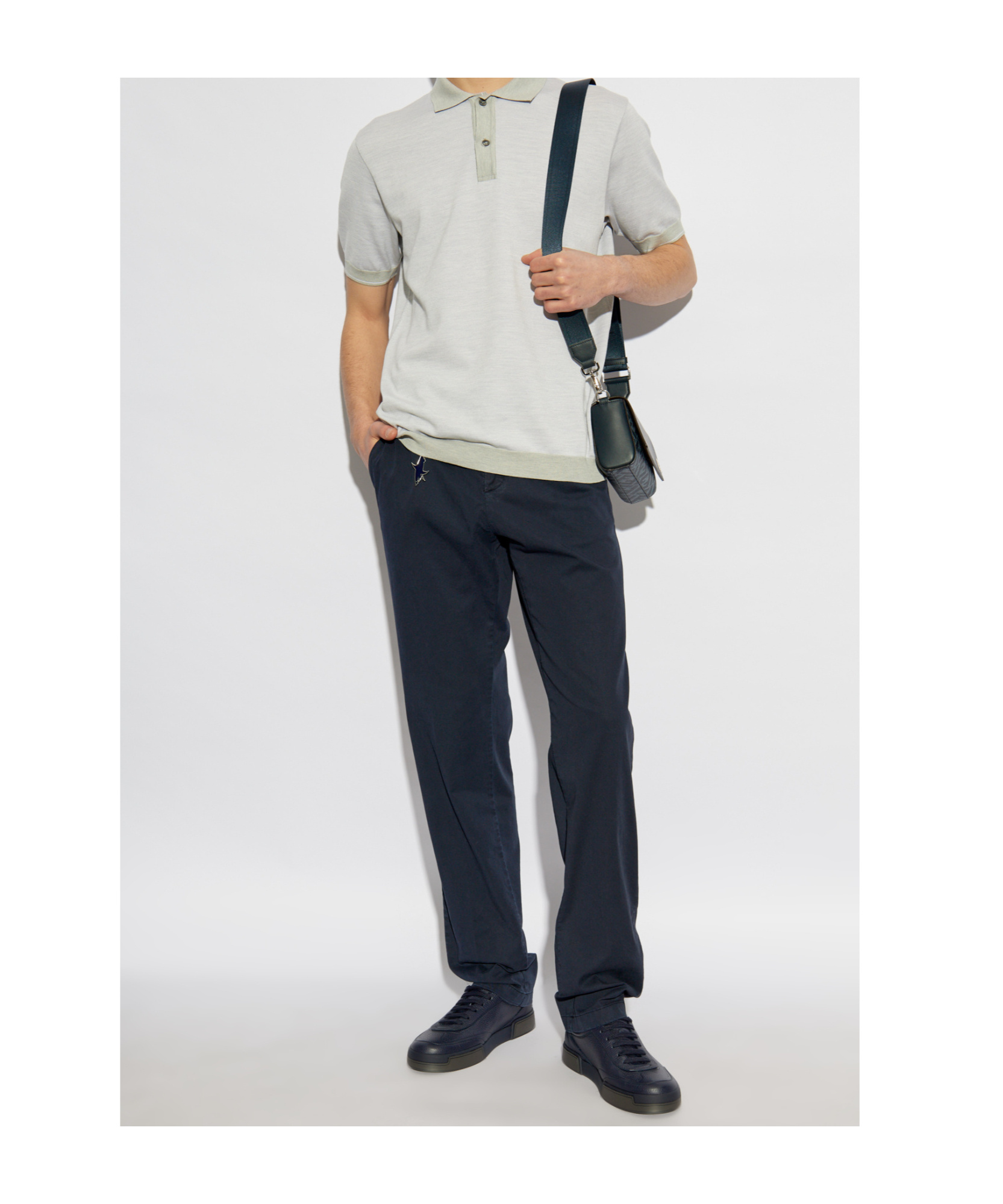 Paul & Shark Belt Loop Track Pants In Black