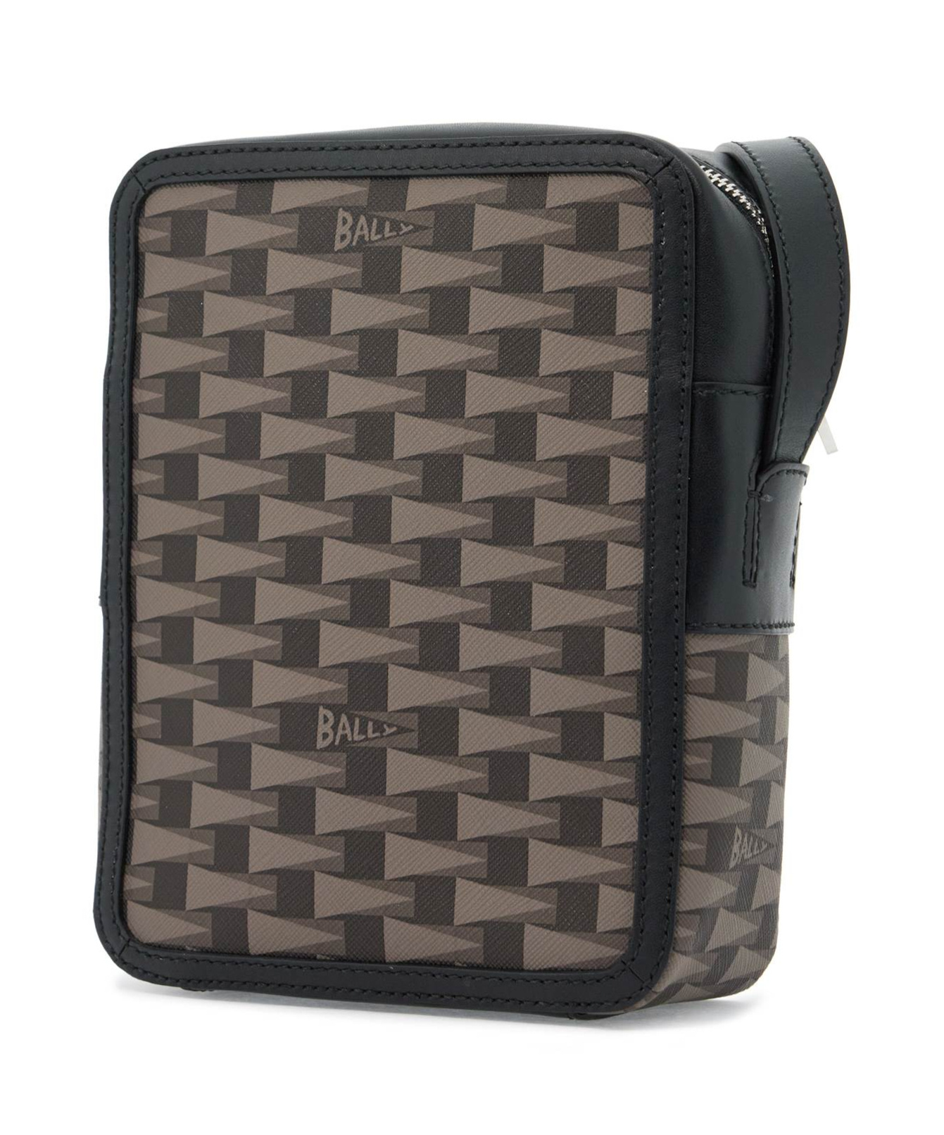 Bally Zippered Shoulder Bag In Black