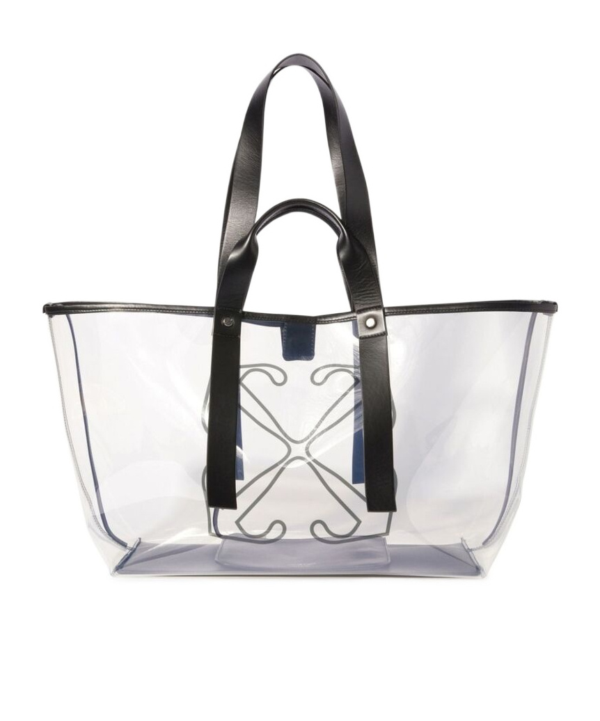 Off-white Tote With Logo In White