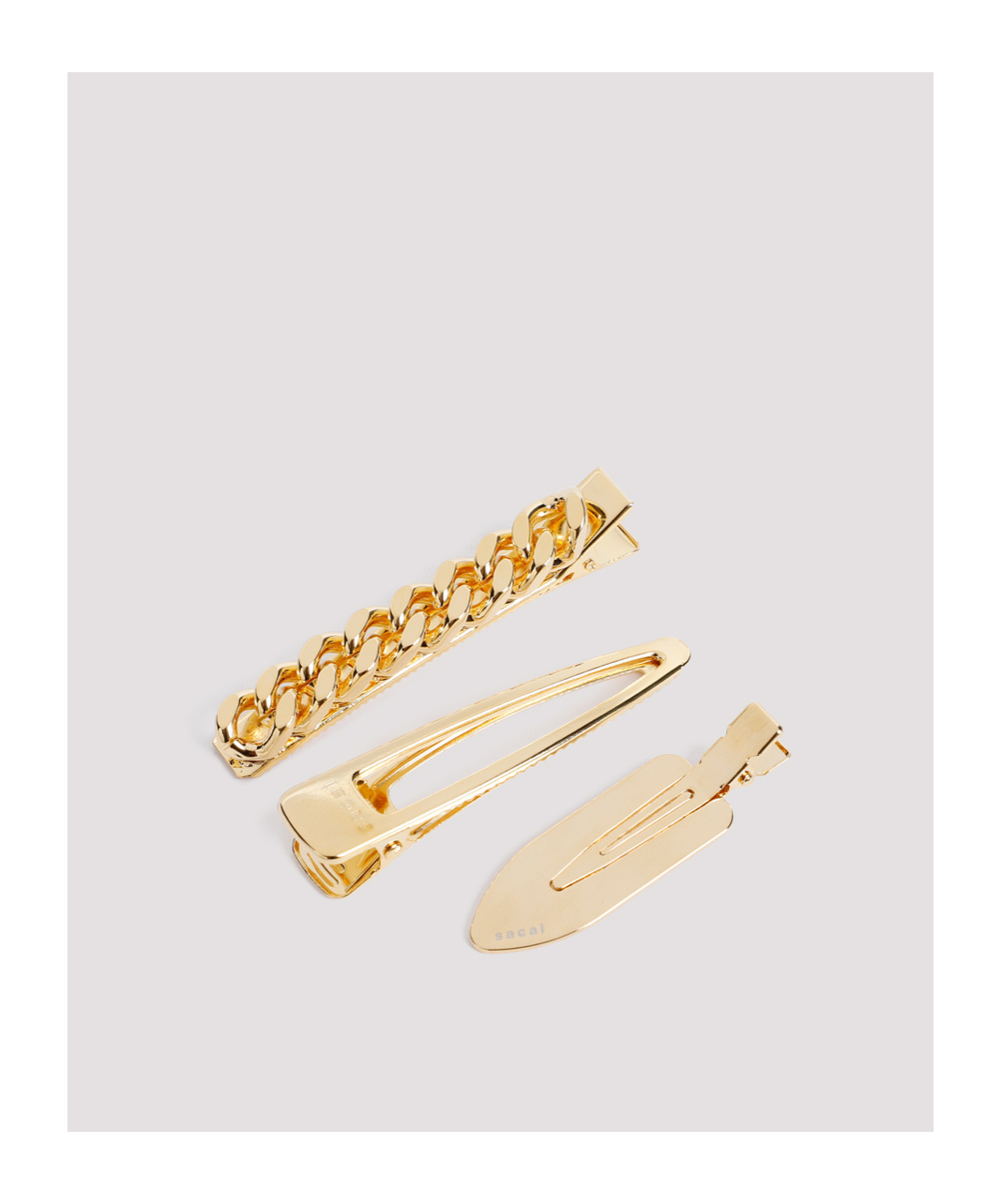 SACAI METALLIC HAIR CLIPS