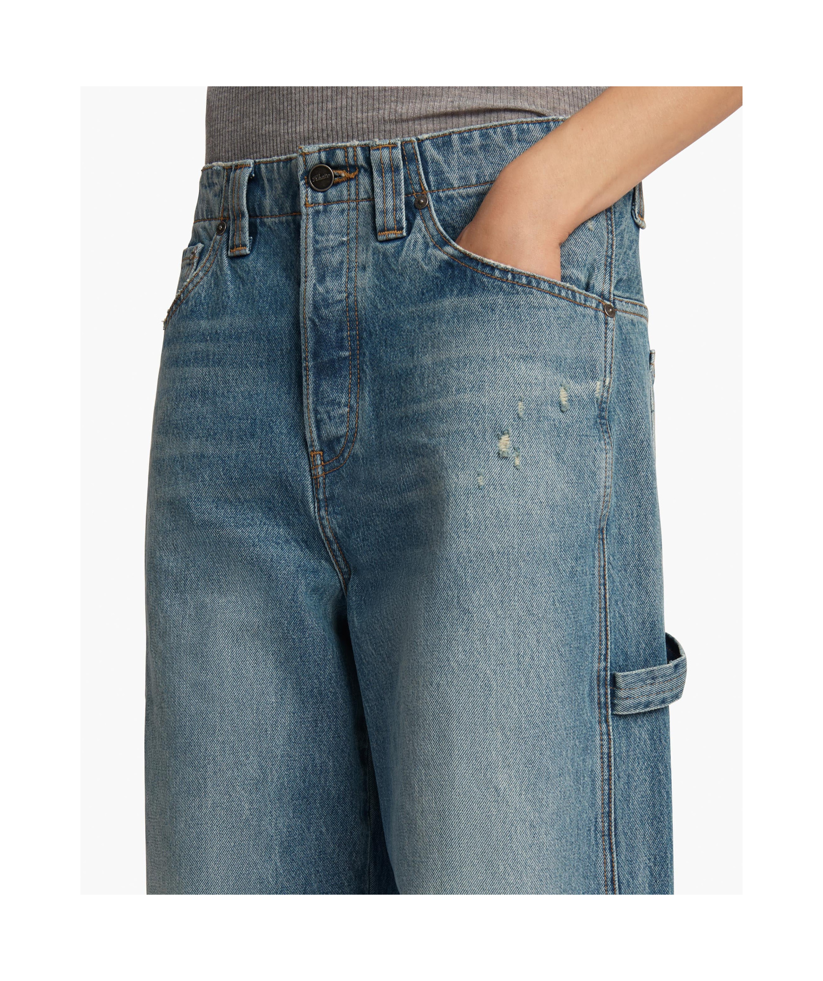 Shop Khaite Sowen Jean In Blue