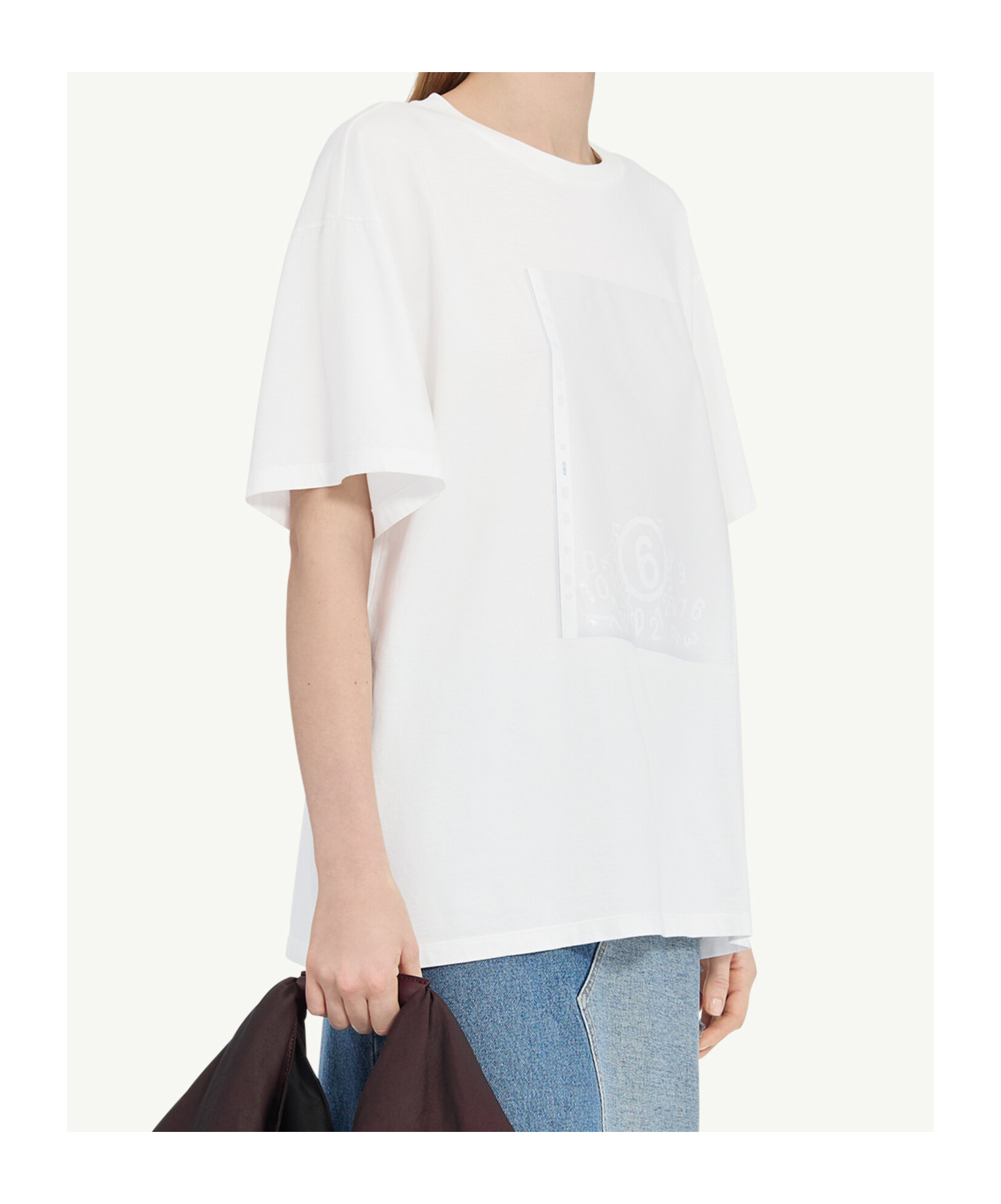 Mm6 Maison Margiela Cotton T-shirt In White
