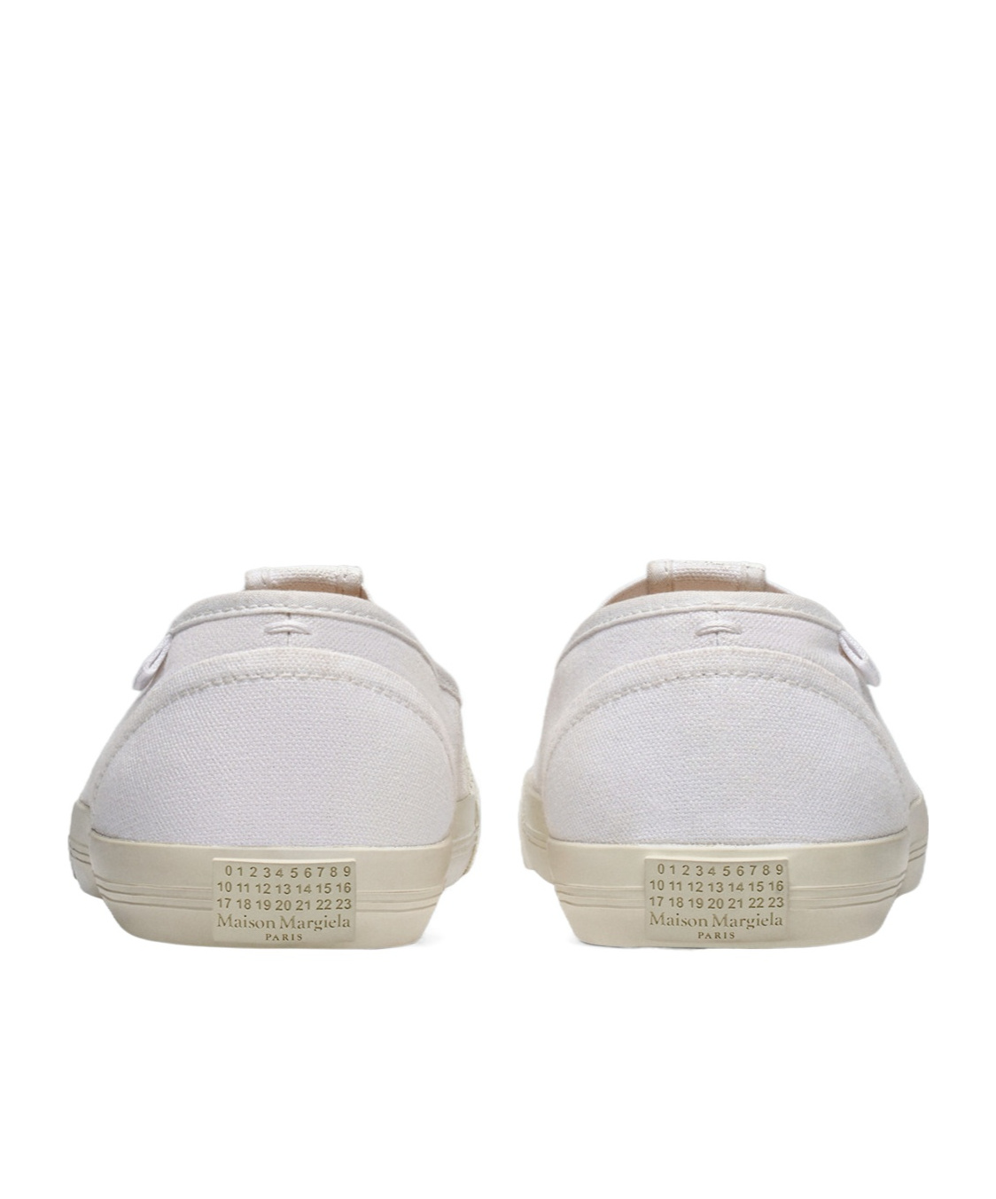 Maison Margiela Rubber Sole Sneakers Featuring Cut-out Detail In White