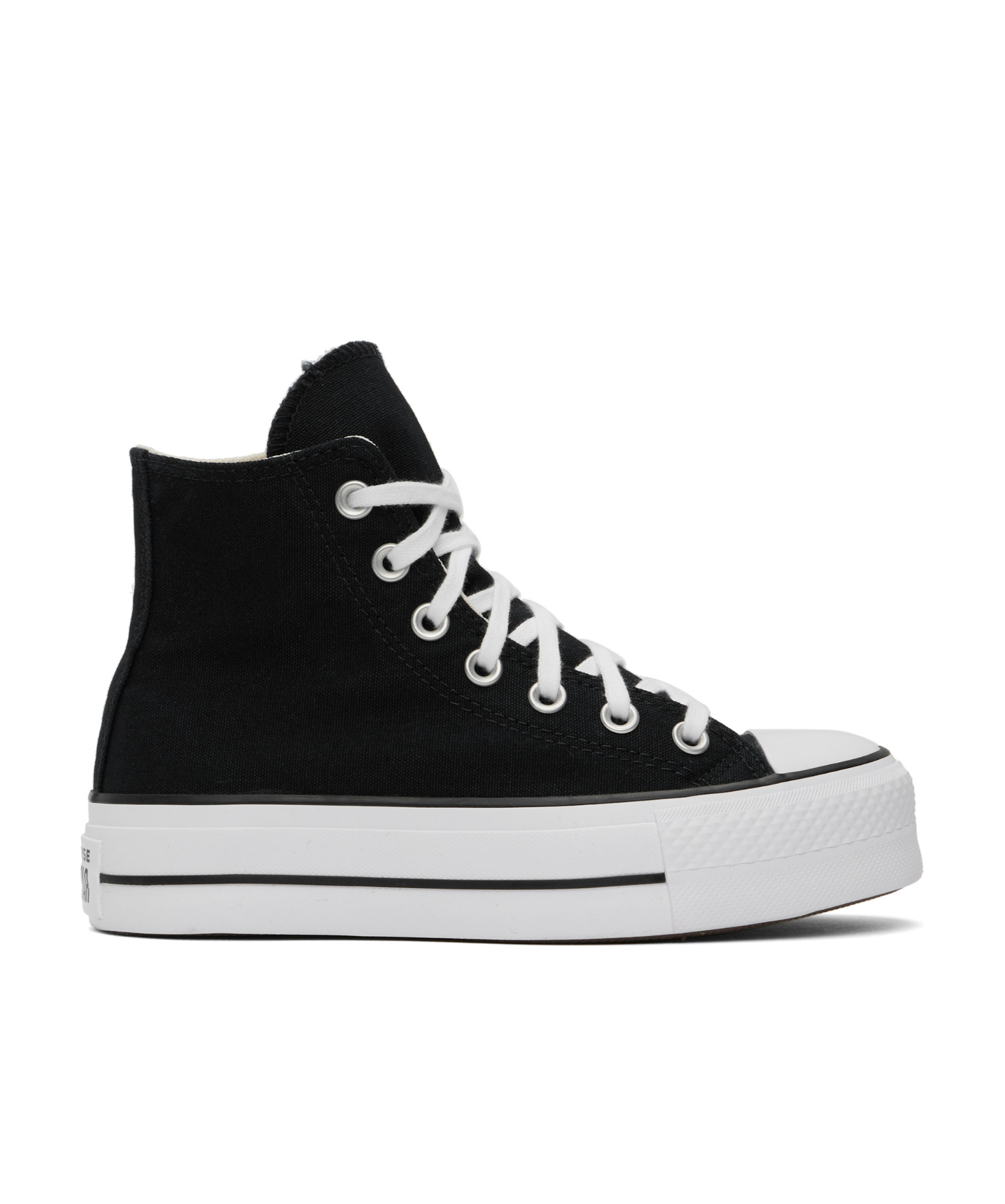 Converse Black Chuck Taylor All Star Platform High-top Sneakers In Black