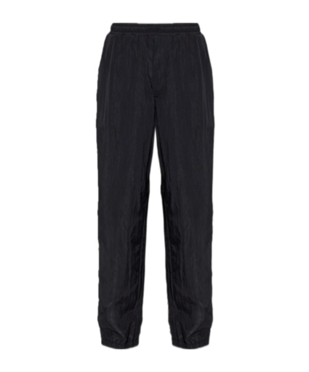 Versace Elastic Waist Casual Pants In Black