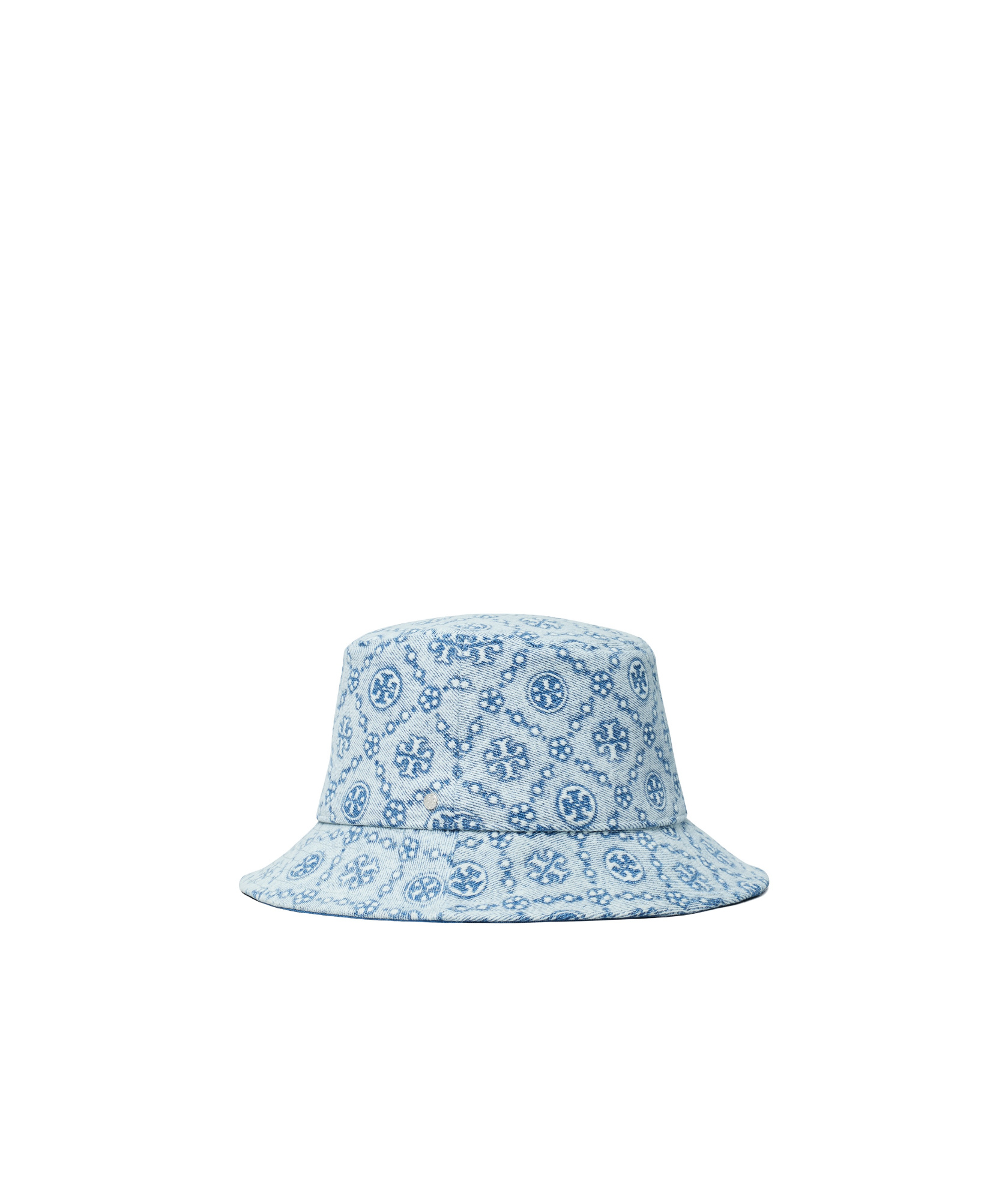 TORY BURCH T MONOGRAM DENIM BUCKET HAT