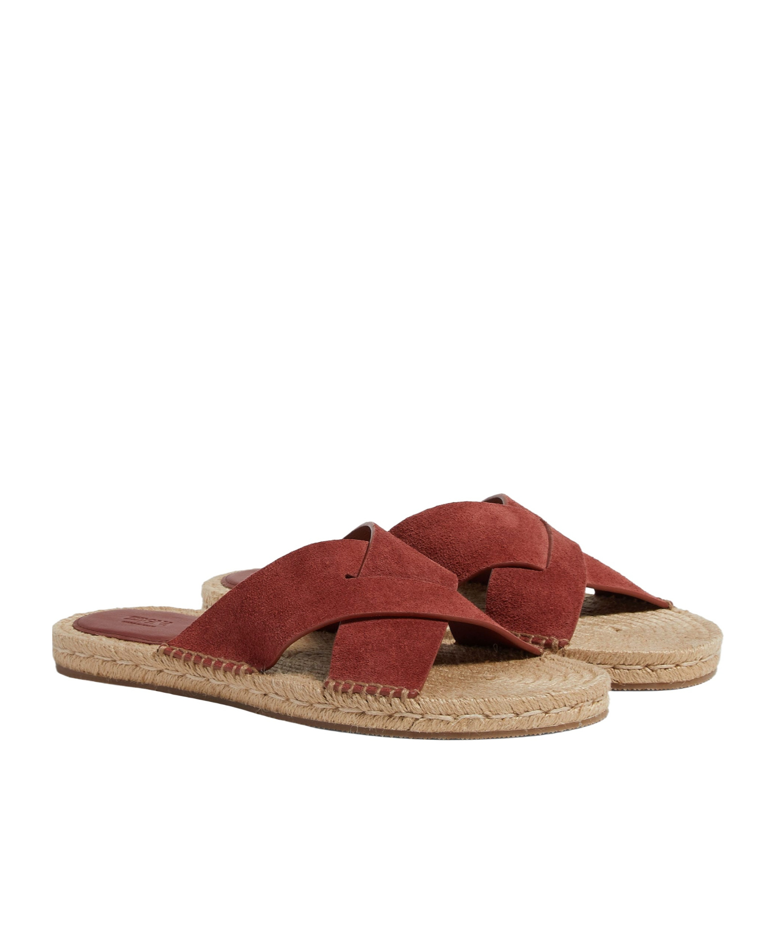 Zegna Suede Espadrilles In Red
