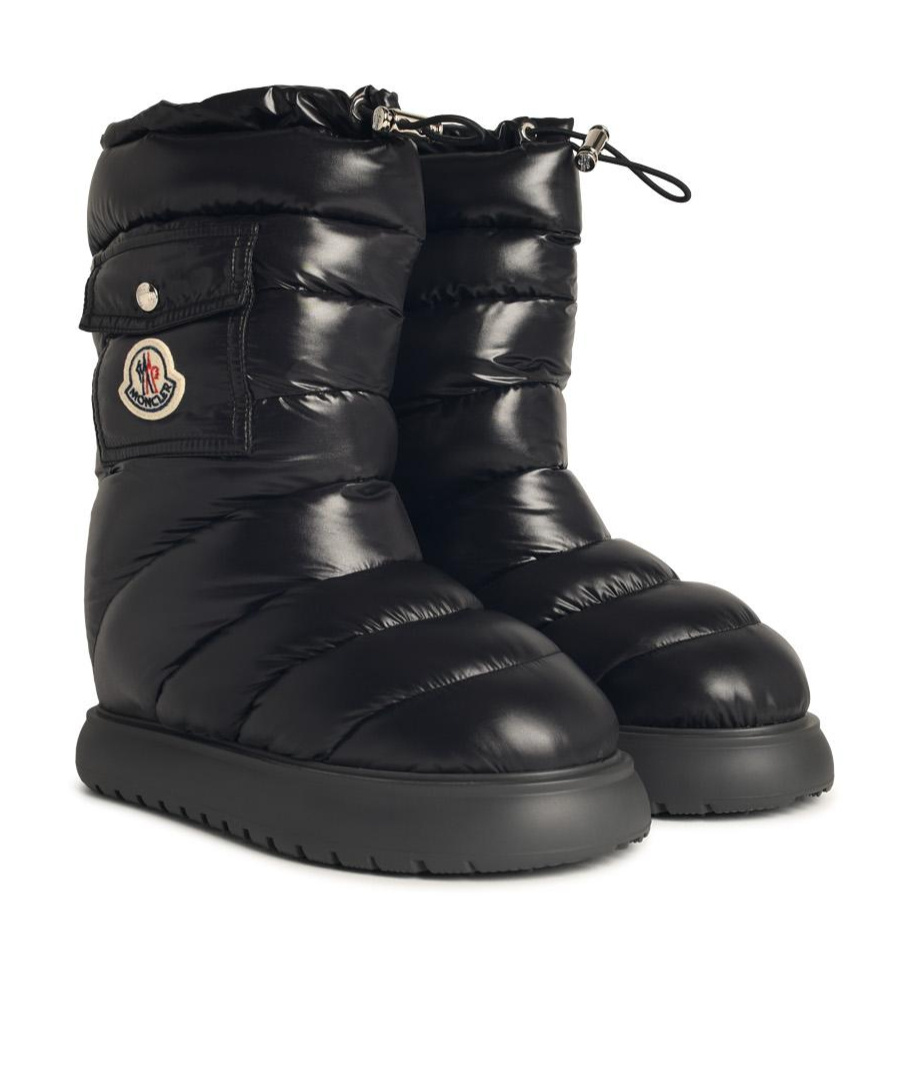 Shop Moncler Gaia Pocket Boots In Black