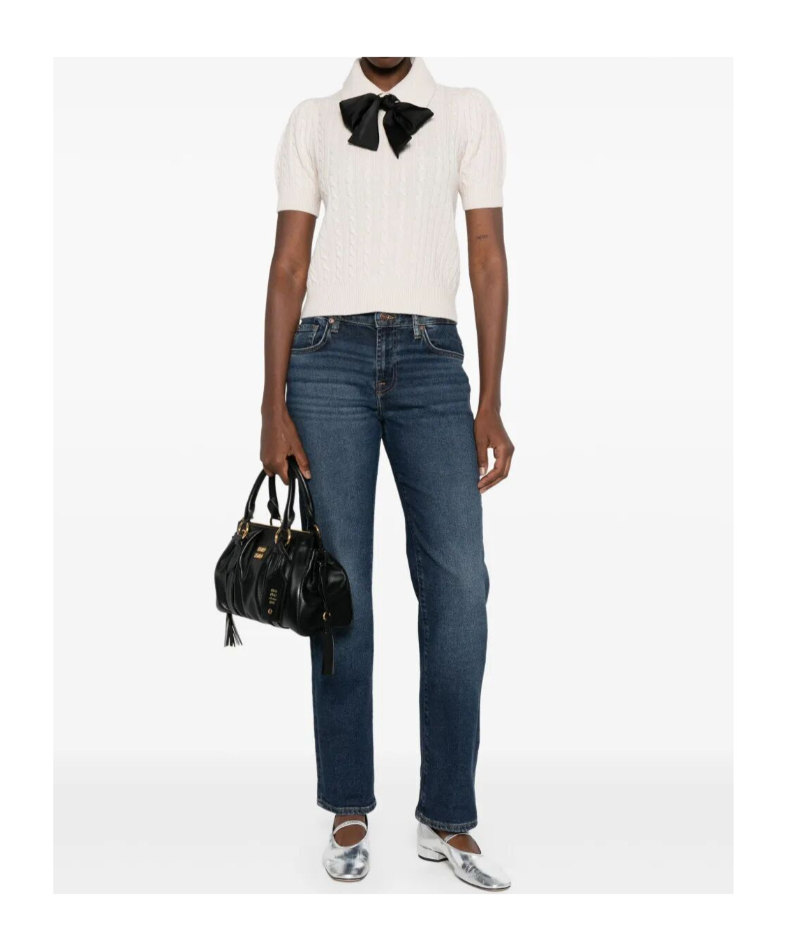 7 For All Mankind Calie Straight Leg Jeans In Blue