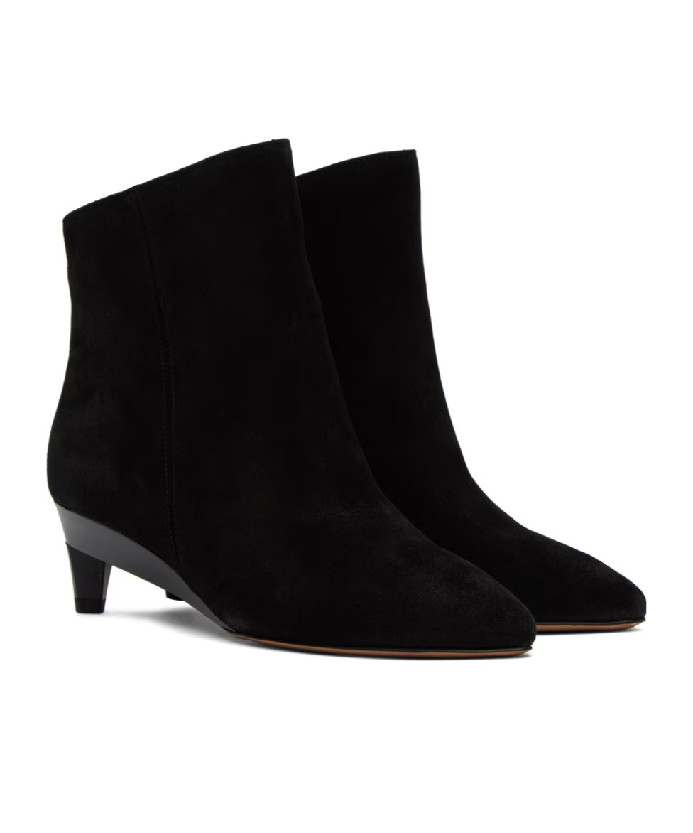 Shop Isabel Marant Deyan Ankle Short Boots In Black