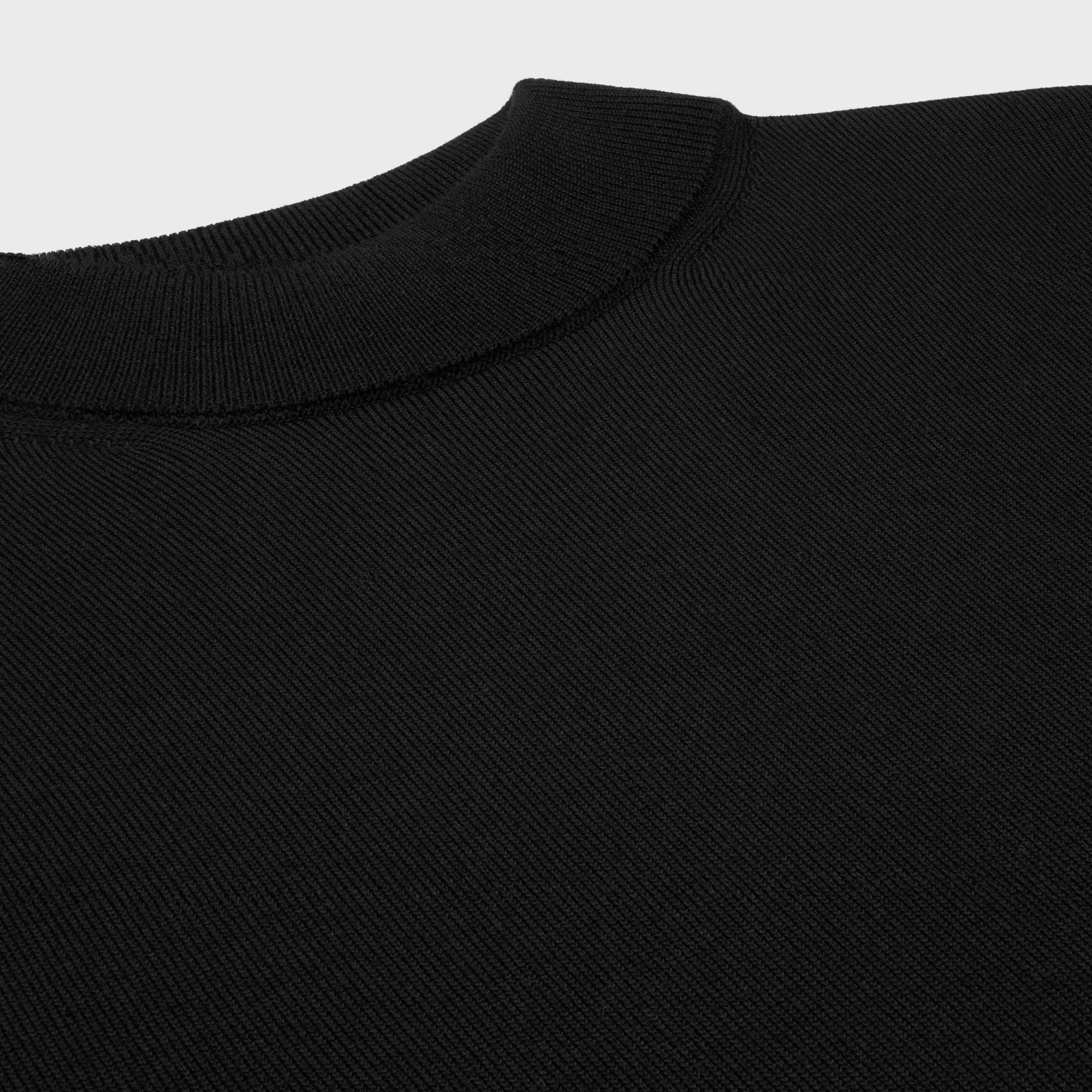 Celine Wool Turtleneck Sweater In Black