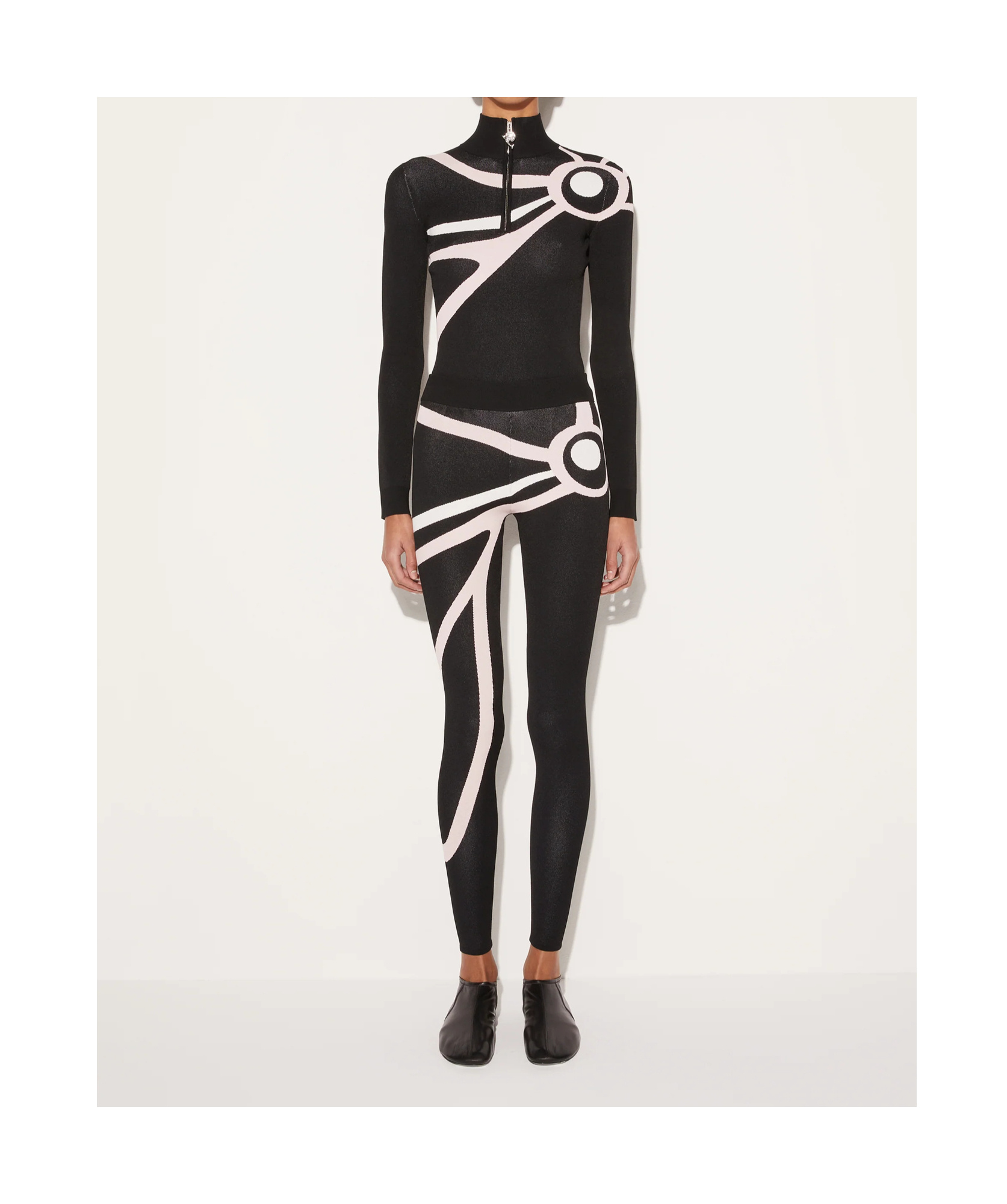 Pucci Marmo-jacquard Performance Leggings In Black