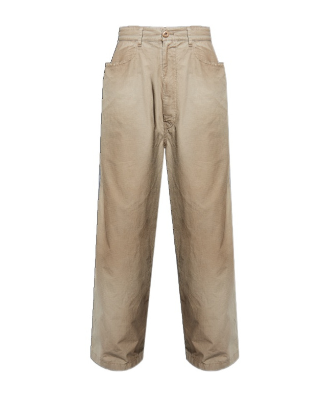 Balenciaga Belt Loop Casual Pants In Green