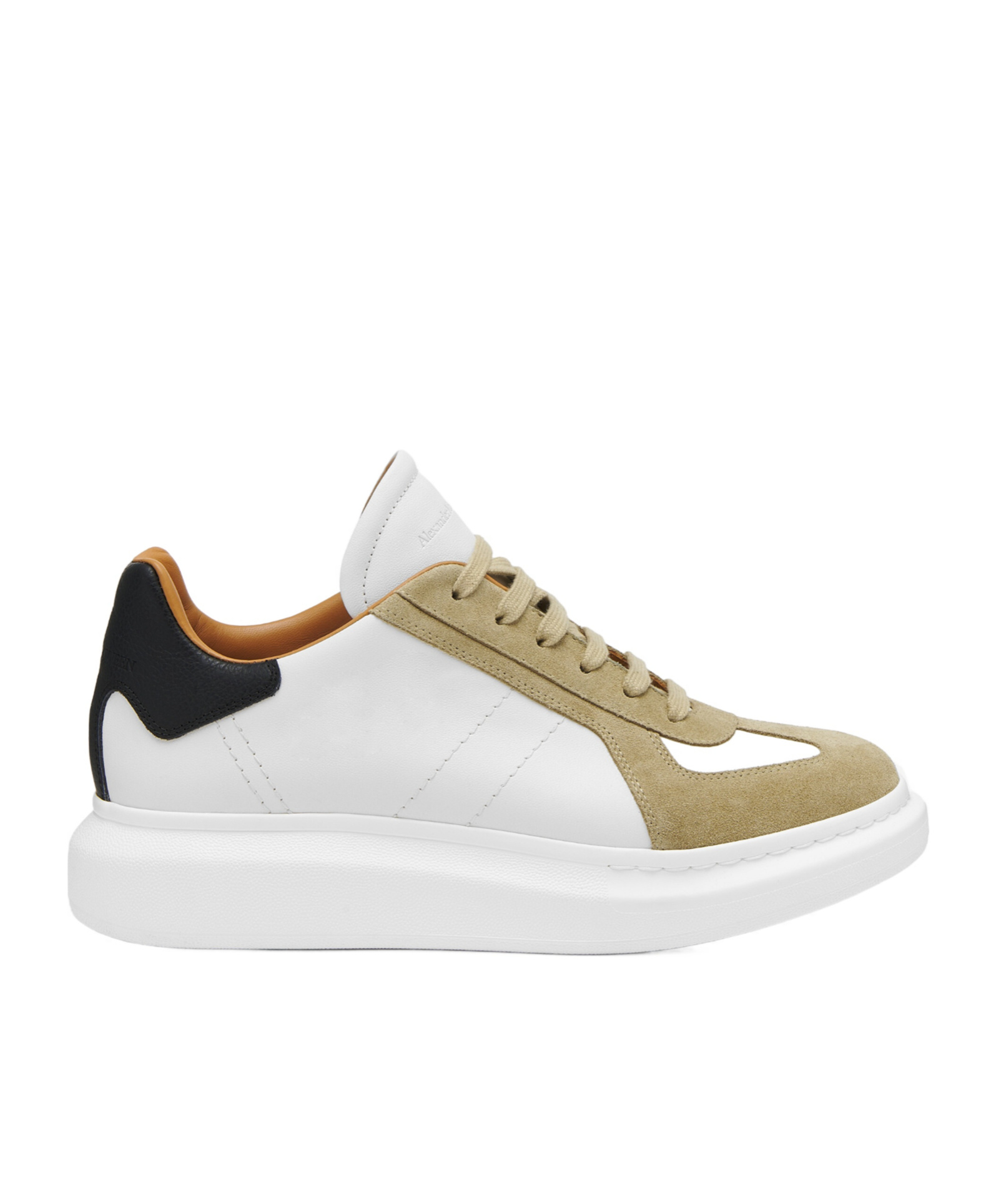Alexander Mcqueen Men's Oversized Retro Sneaker In White/rock/black