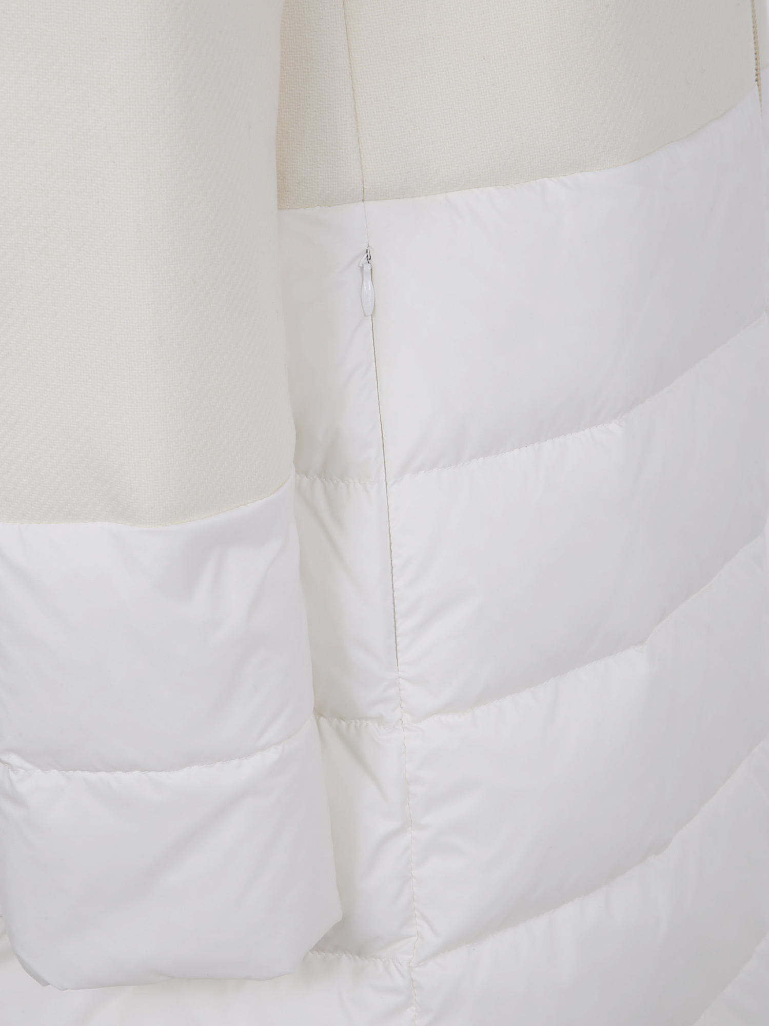 Herno Mix Fabric Medium Jacket In White