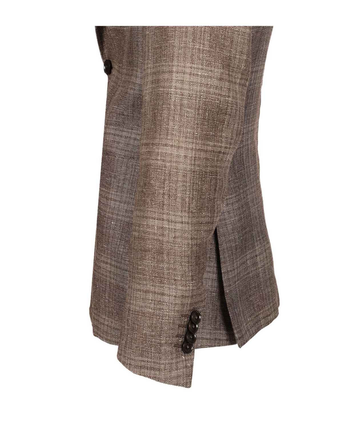 Shop Zegna Long-sleeved Suit Jacket In Brown