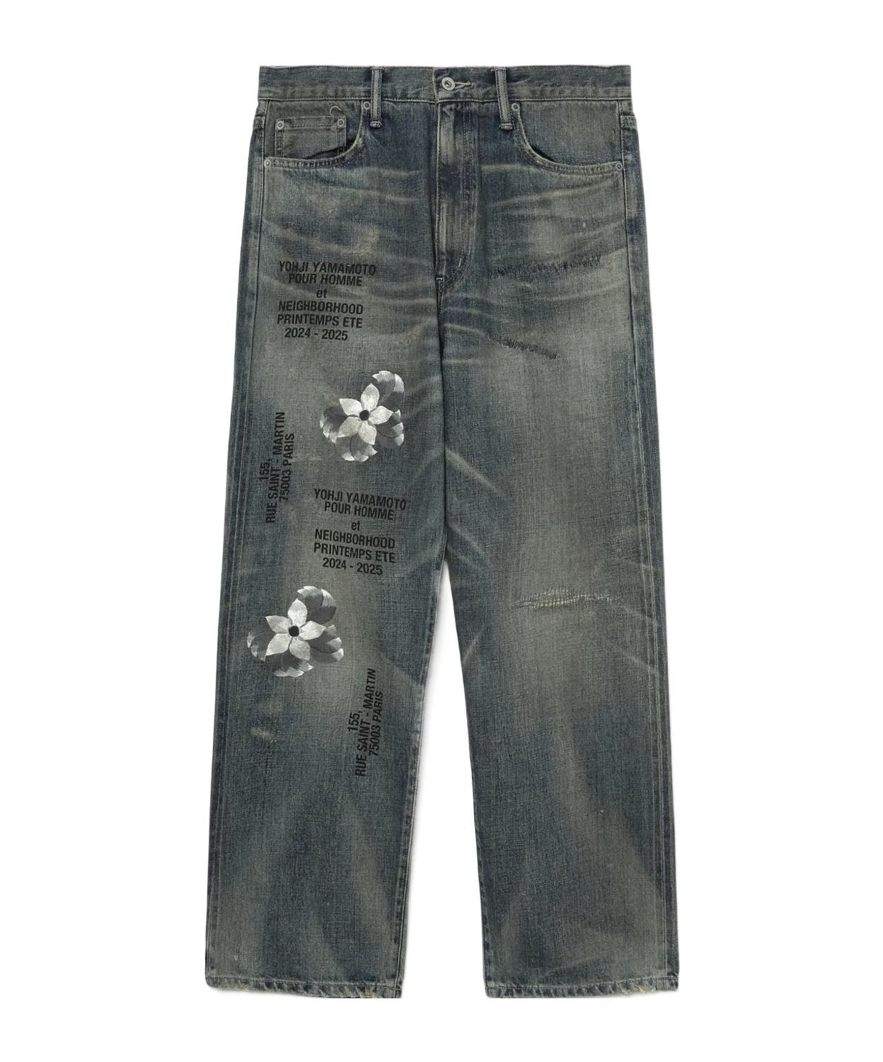 YOHJI YAMAMOTO BELT-LOOP JEANS