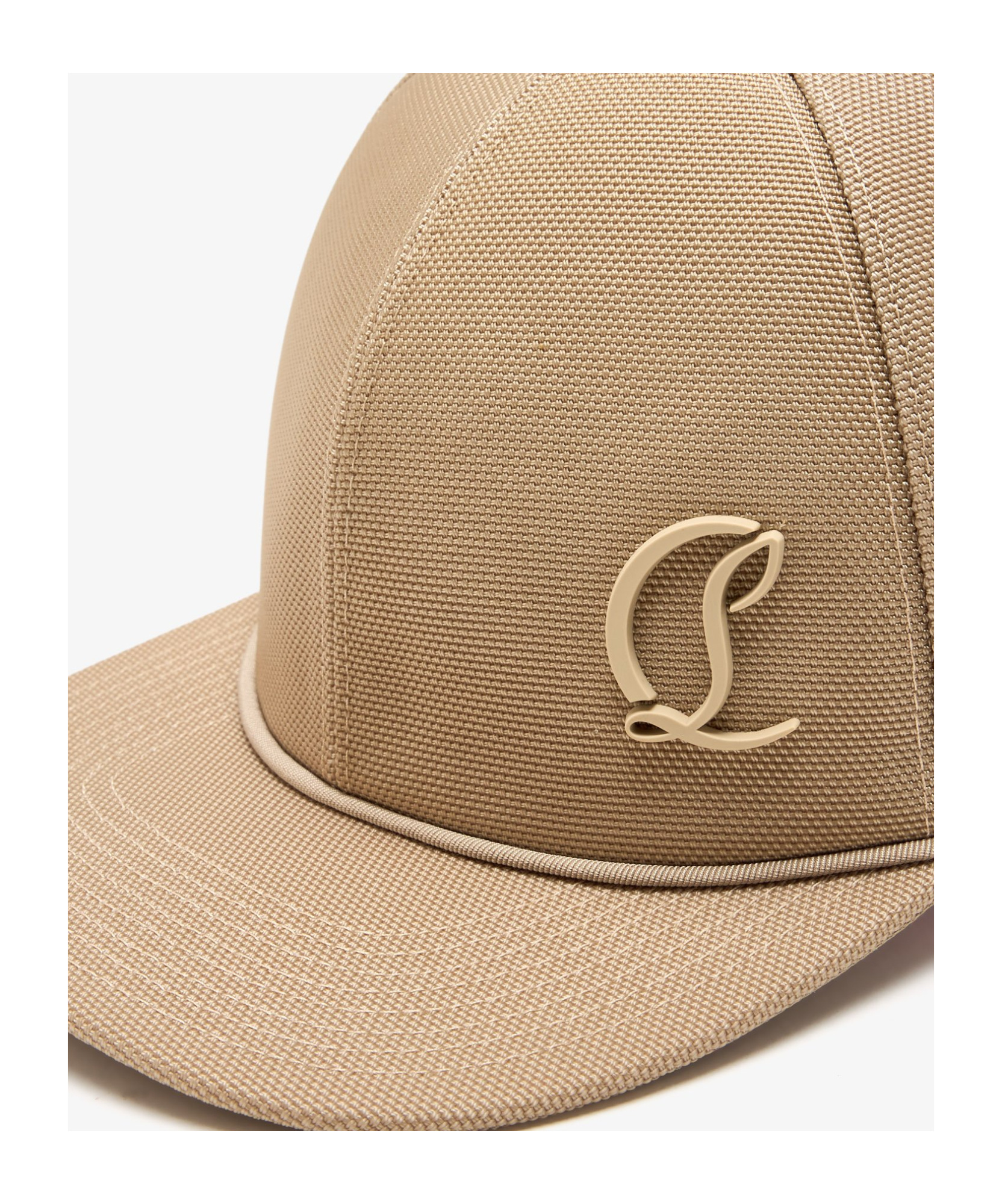 Christian Louboutin Adjustable Baseball Cap In Nude