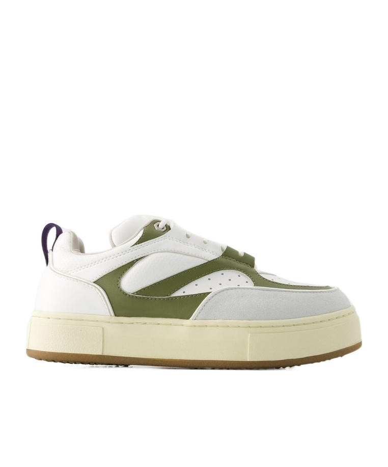 Eytys Sidney Faux-leather Trainers In Nude