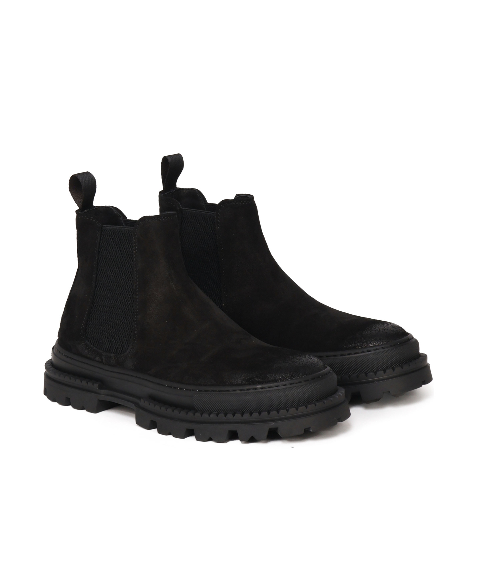 Giuliano Galiano Suede Boots In Black