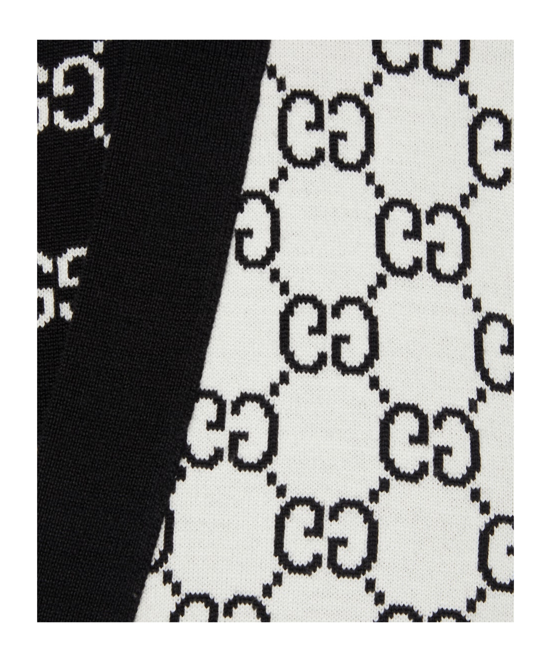 Gucci Reversible Gg Wool Jacquard Cardigan In White