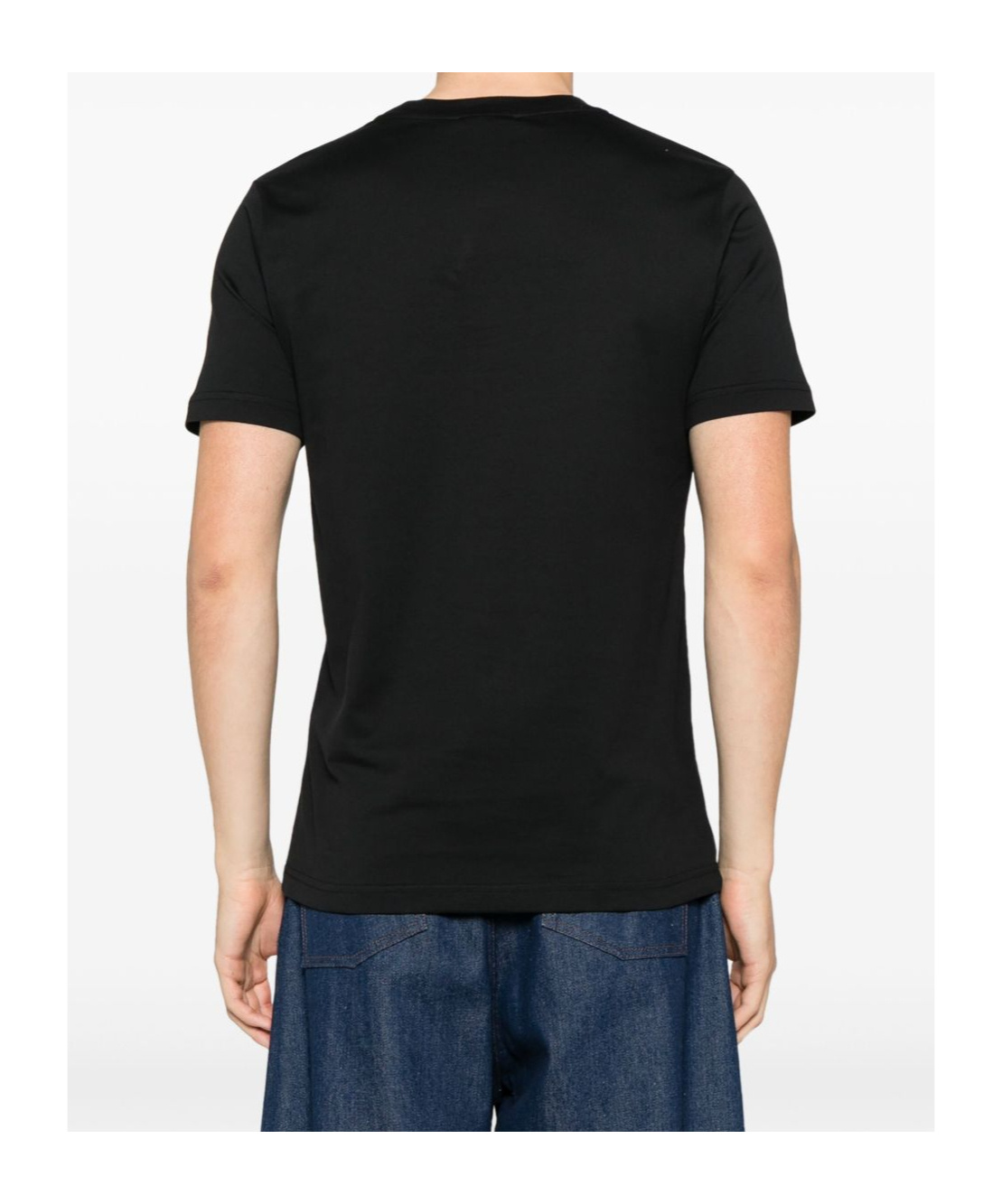 Marni Mens Black Embroidered Logo-patch Crewneck Cotton-jersey T-shirt In Black