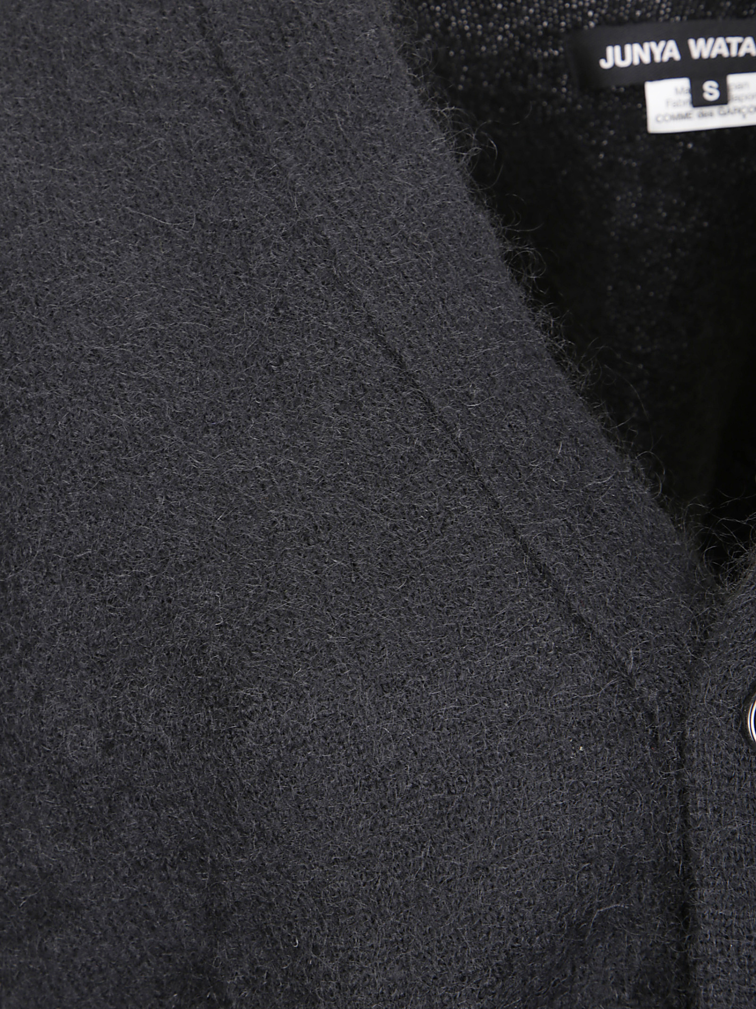 Junya Watanabe V-neck Distressed-effect Cardigan In Black