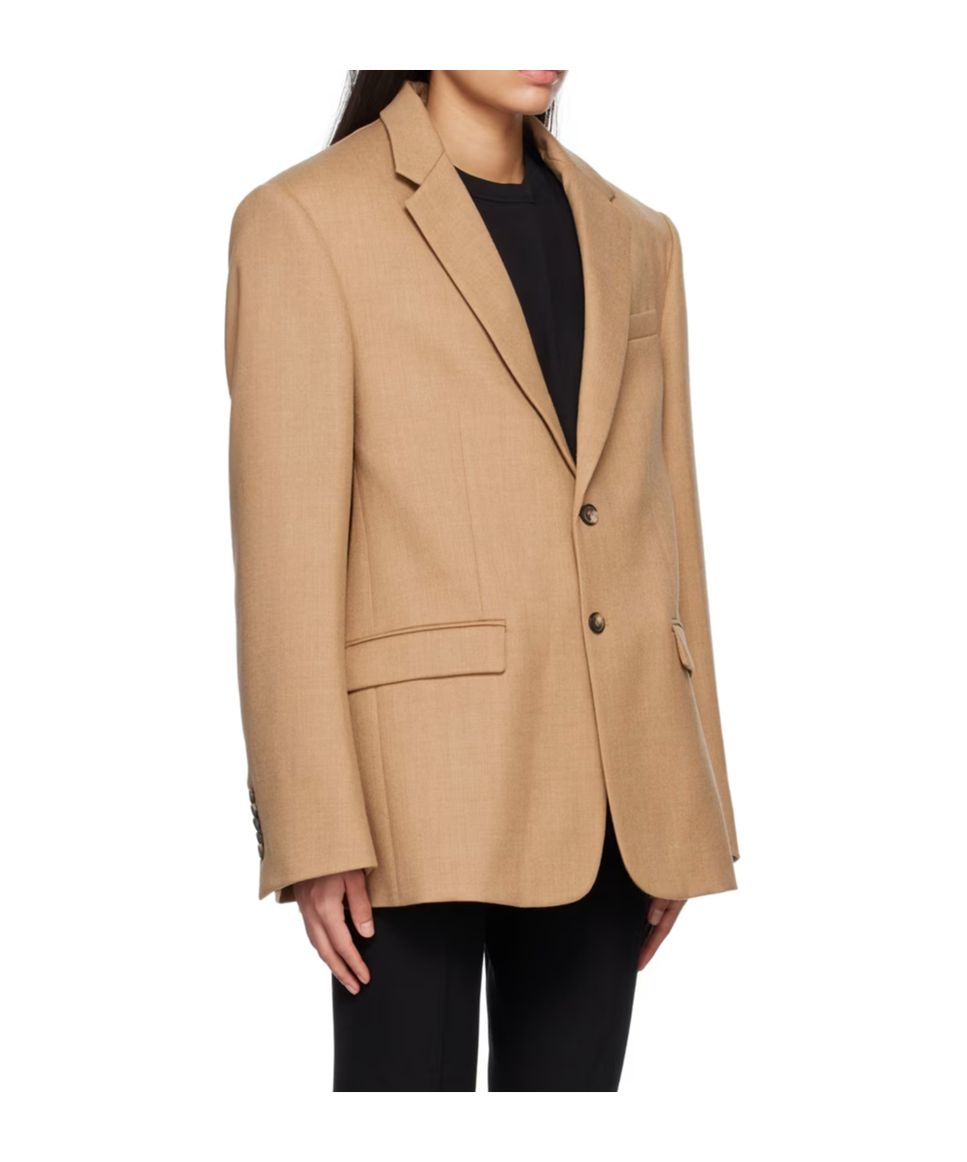 Wardrobe.nyc Single-breasted Long Sleeve Suit Jacket In Brown