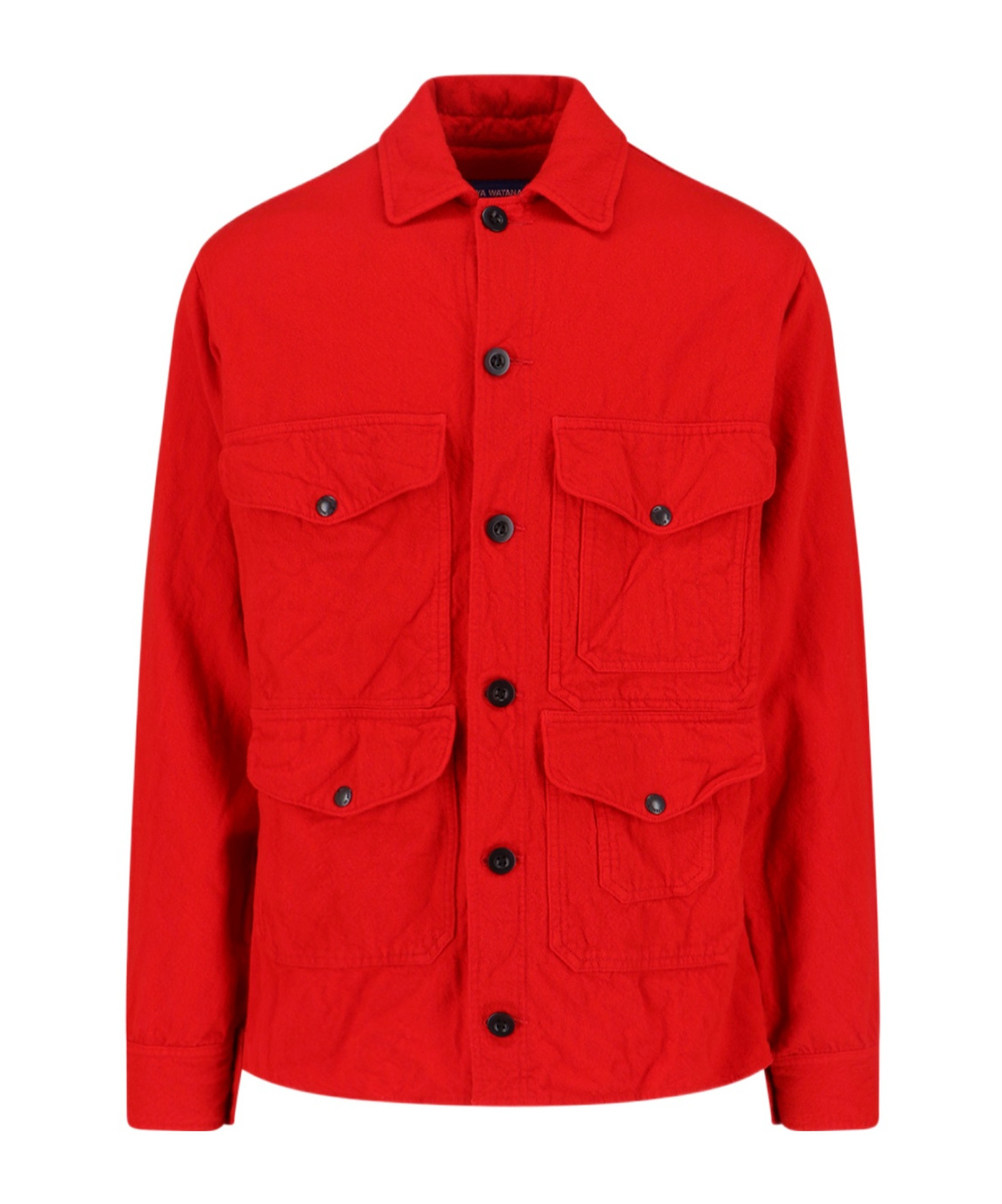Junya Watanabe Emporio Armani Allover Logo Cotton Polo Shirt In Red