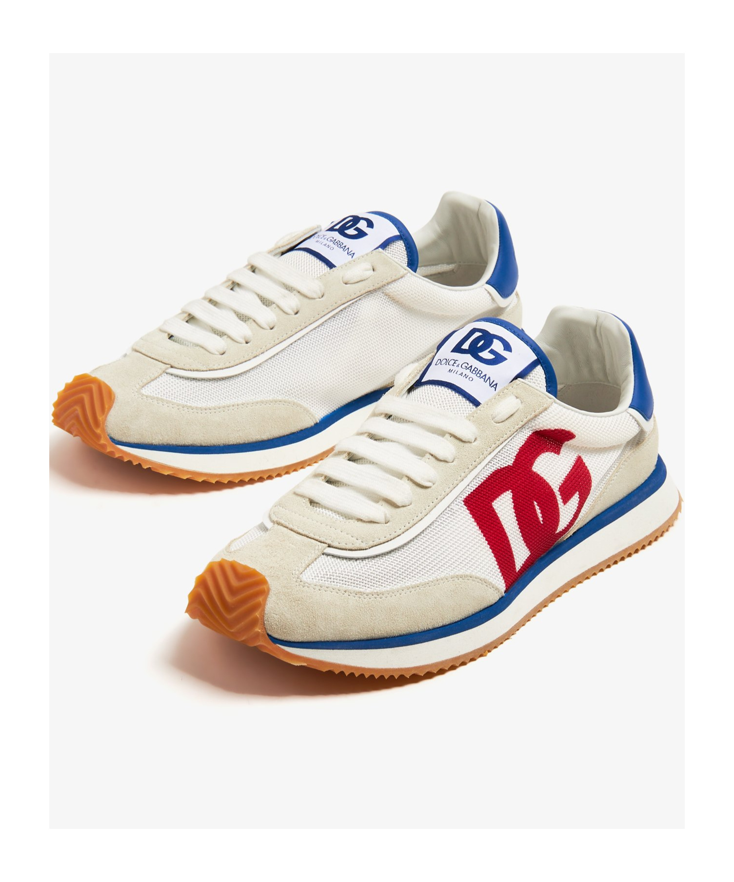 Dolce & Gabbana Dg Cushion Sneakers Beige In Multicolor