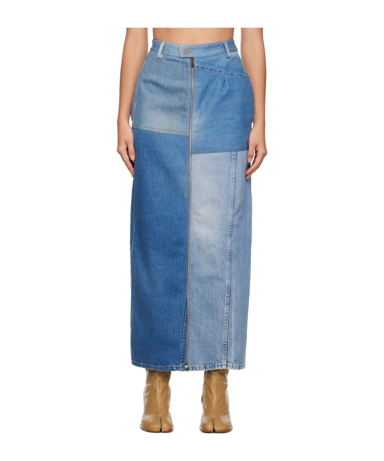 Shop Niccolò Pasqualetti Patta Denim Skirt