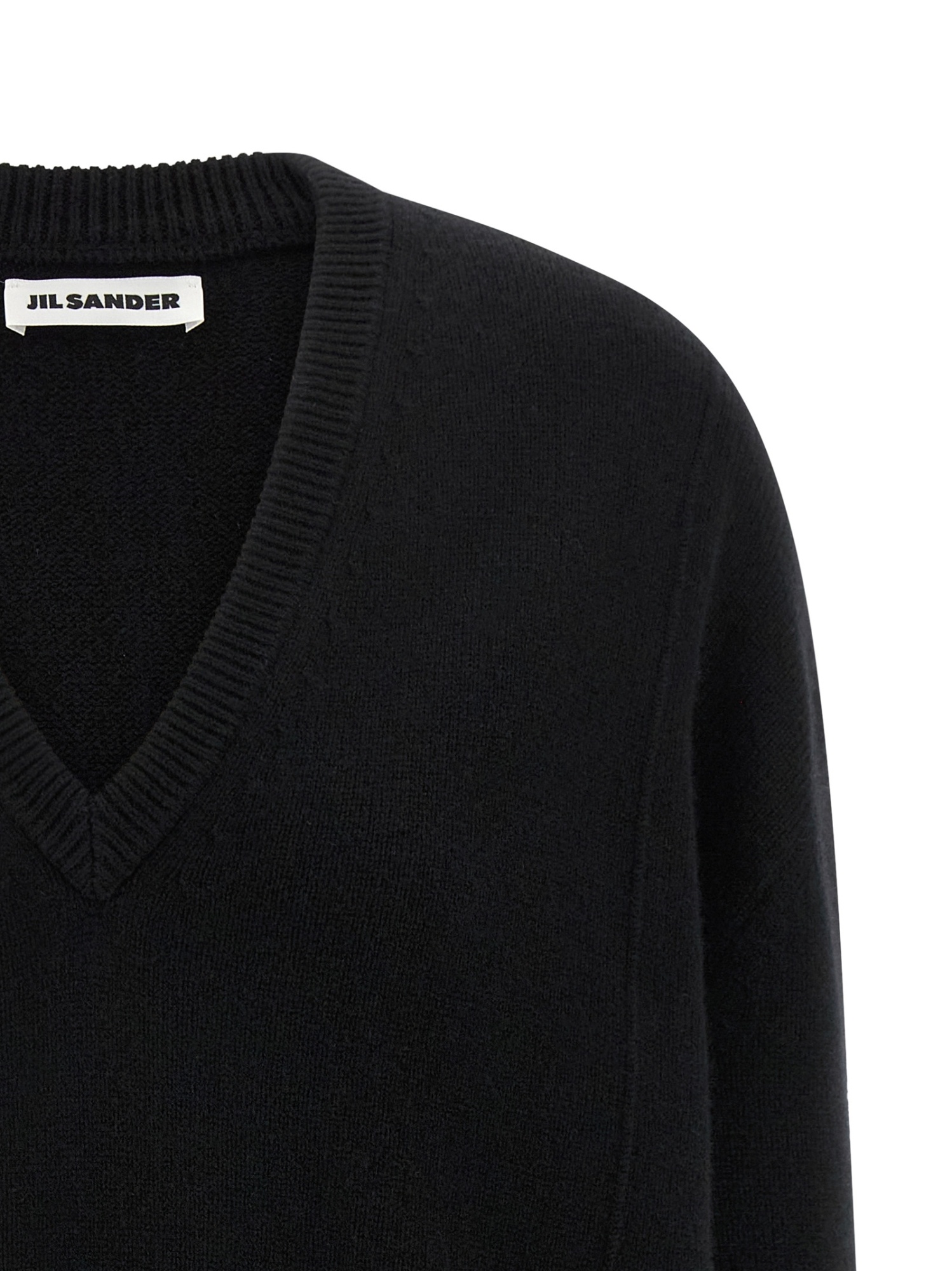 Jil Sander Cashmere Sweater Sweaters And Cardigans Black In Black