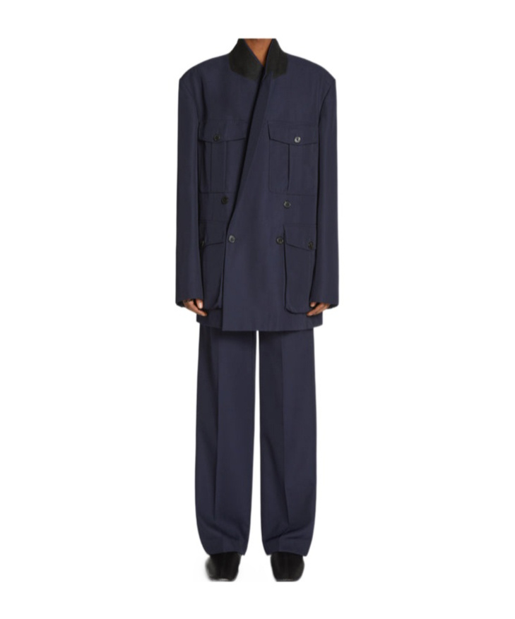 Dries Van Noten Bootcut Tailored Trousers In Black