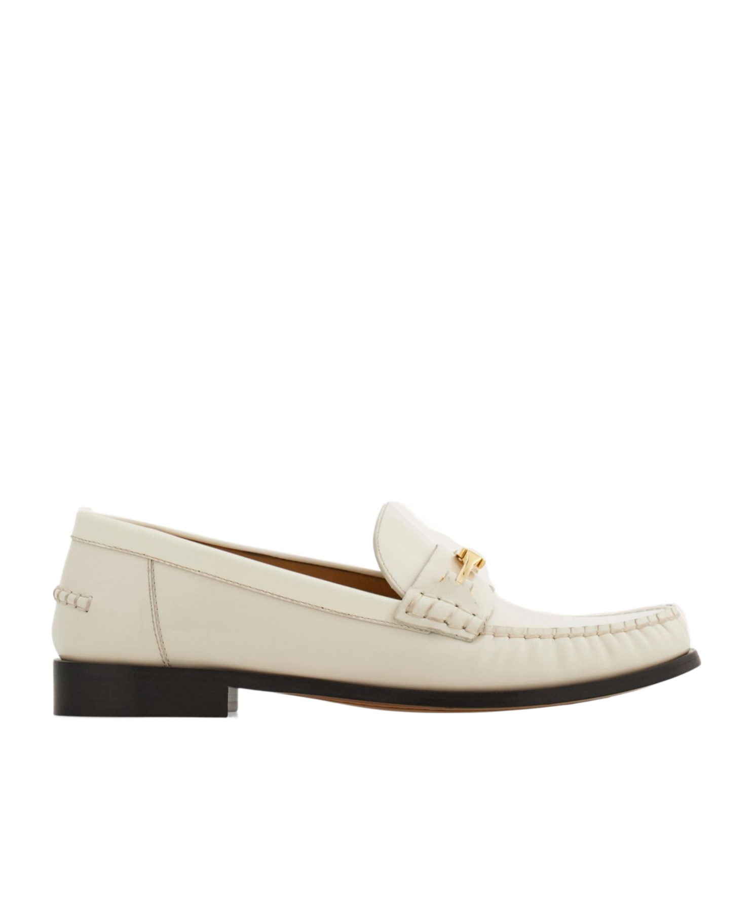 Ferragamo Harry Leather Loafers Hardware Toe In Brown