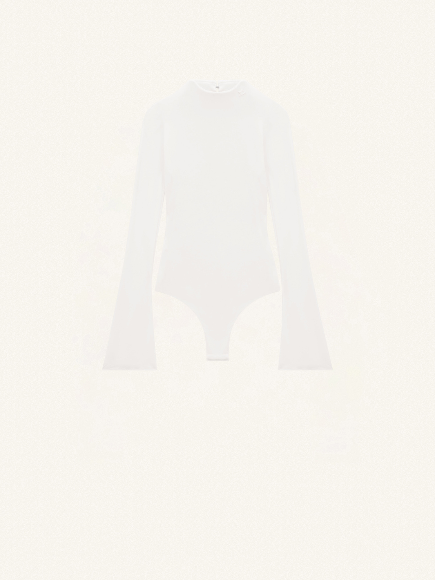 Courrèges High-neck Jersey Jumpsuit In White