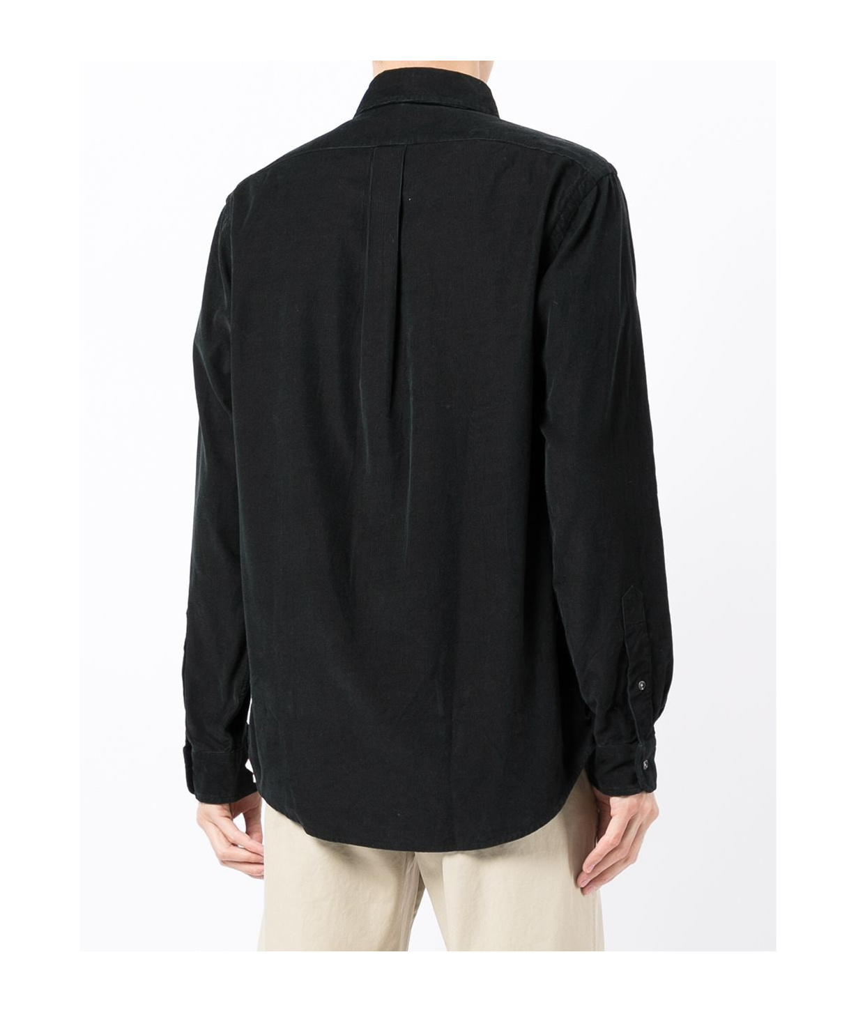 Polo Ralph Lauren Black Shirt With Pony Embroidery In Black