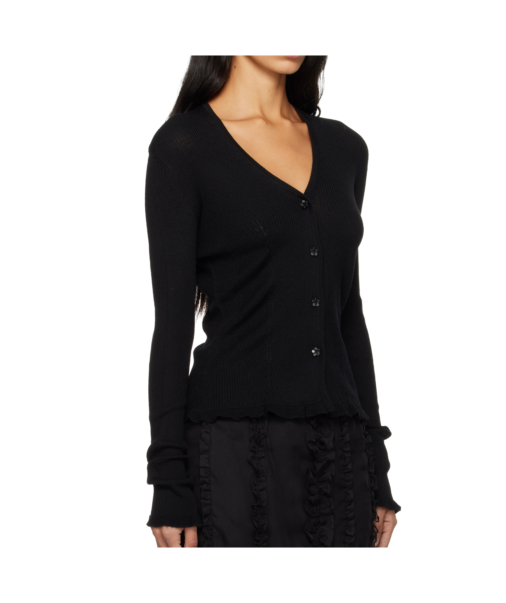 Cecilie Bahnsen Bessie Cardigan In Black