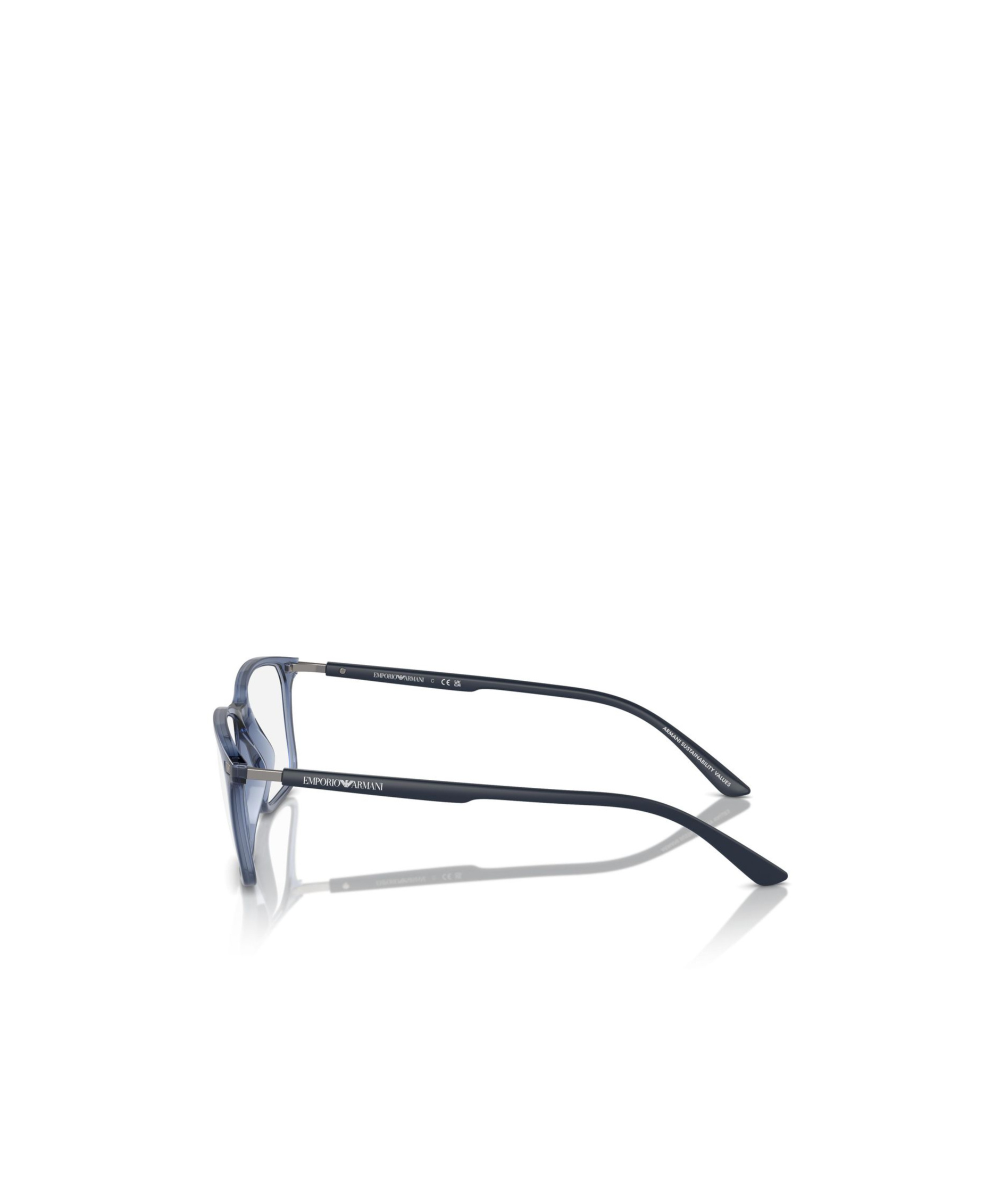 Emporio Armani Full Frame Plain Mirror In Gray