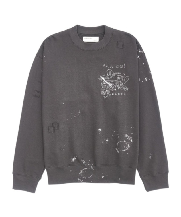 Domrebel Round-neck Sweater In Black