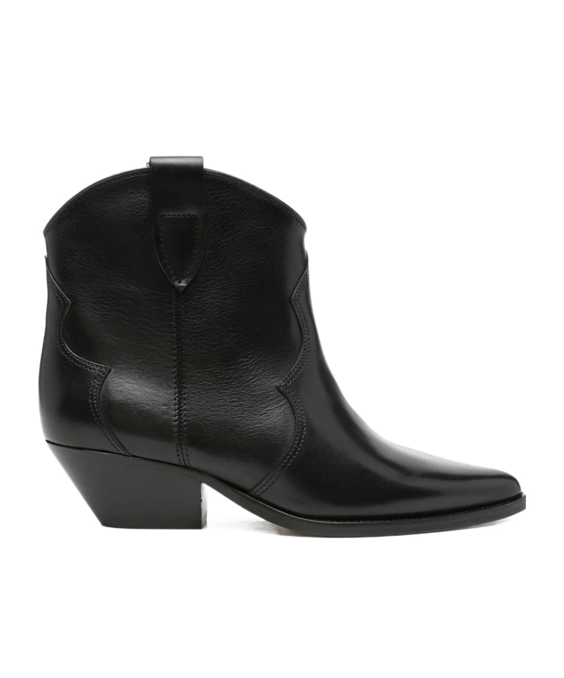 Isabel Marant Chunky Heel Ankle Boots In Black