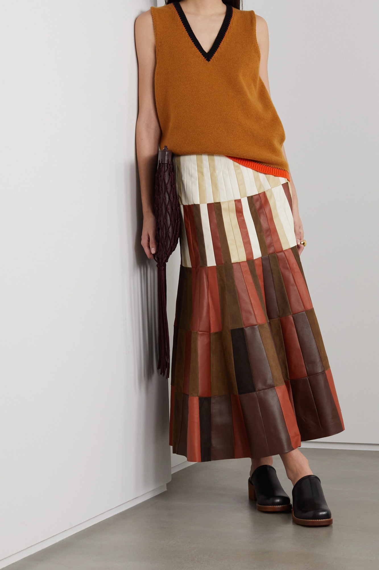 Gabriela Hearst Patterned Skirt In Brown
