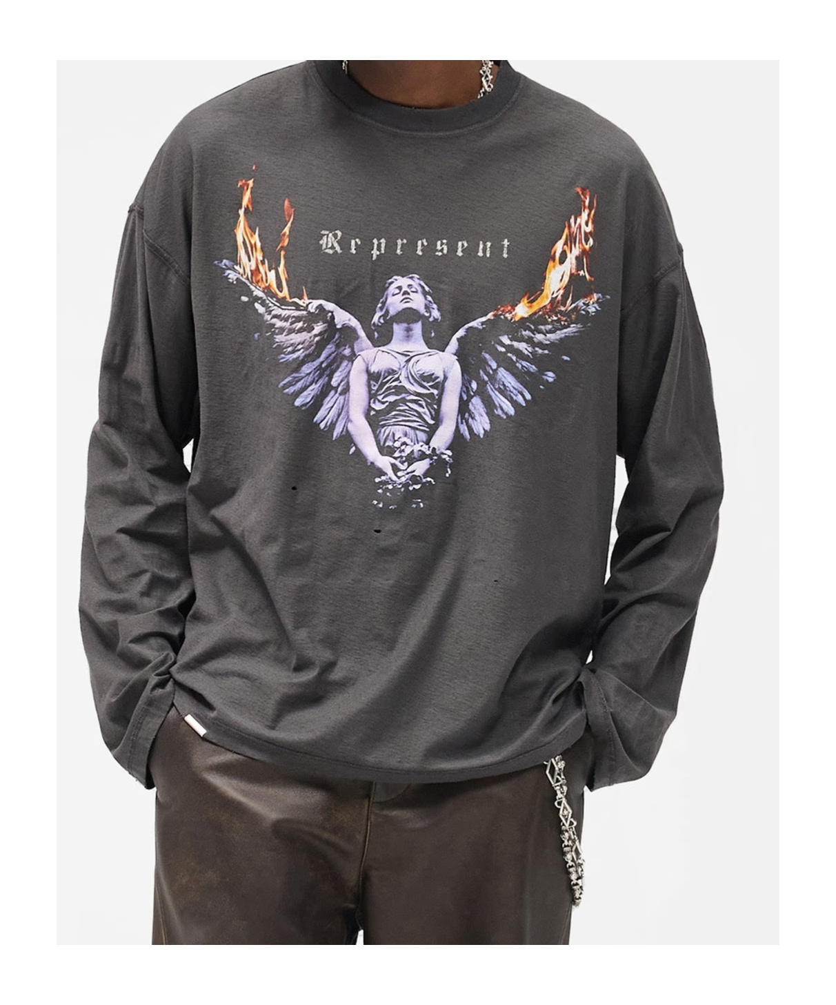 Represent Reversible Living Legacy Tour Long Sleeve T-shirt In Black