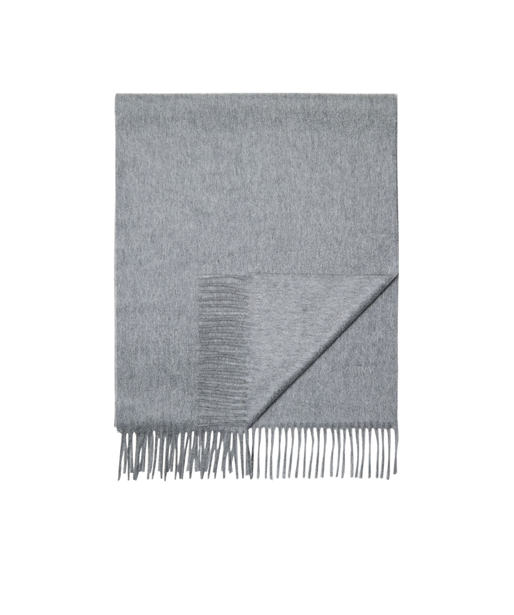 Zegna Oasi Cashmere Scarf In Gray