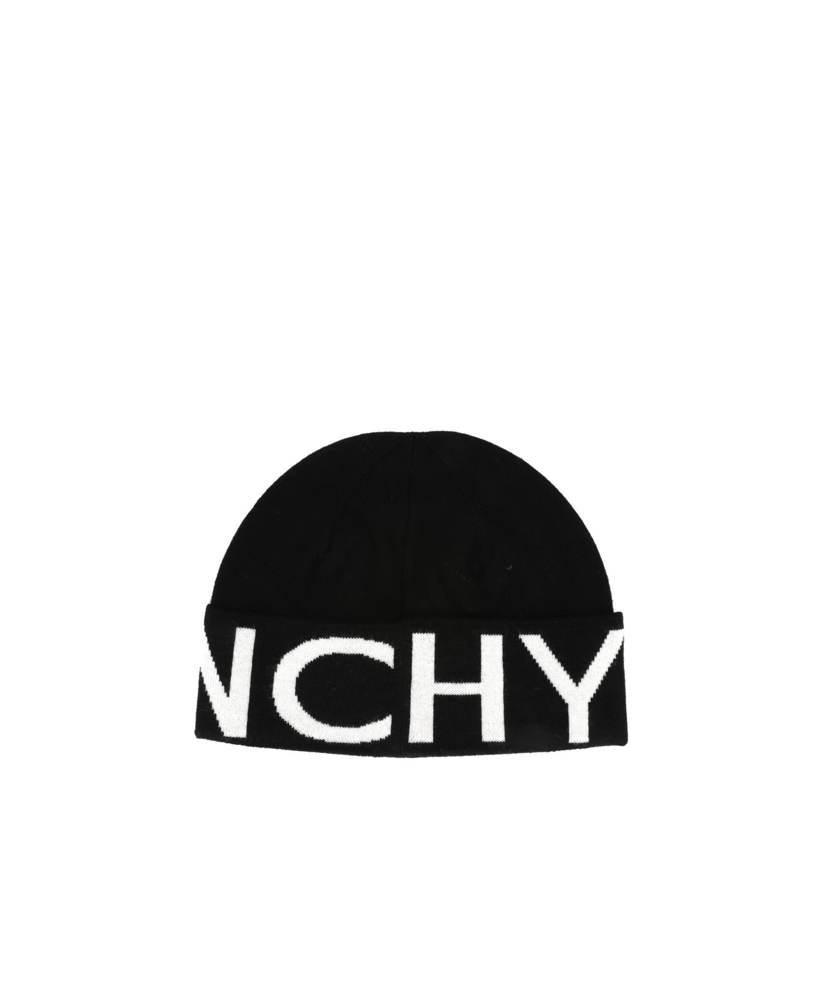 Givenchy Intarsia-knit Wool Beanie In Black