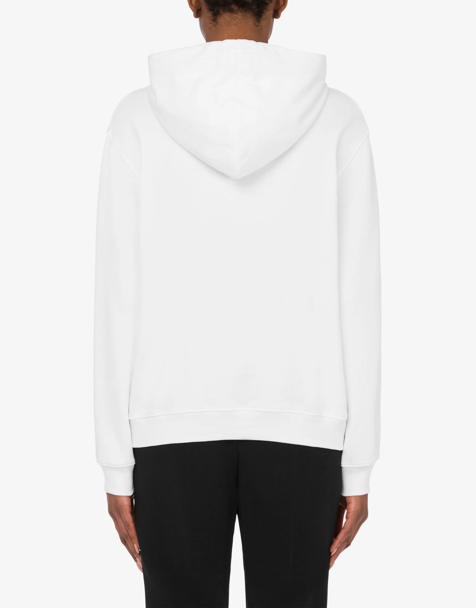 Moschino Tailor Teddy Bear Hooded Hoodie In White