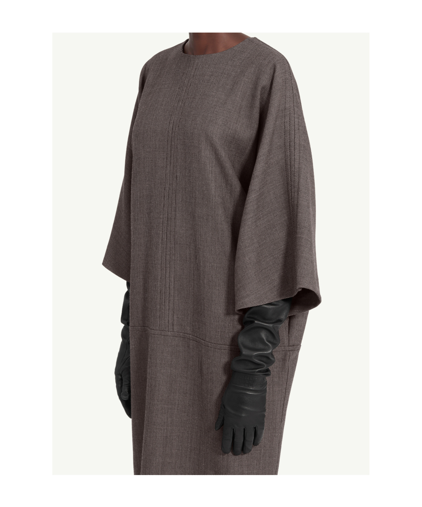 Mm6 Maison Margiela Textured Midi Dress In Multi
