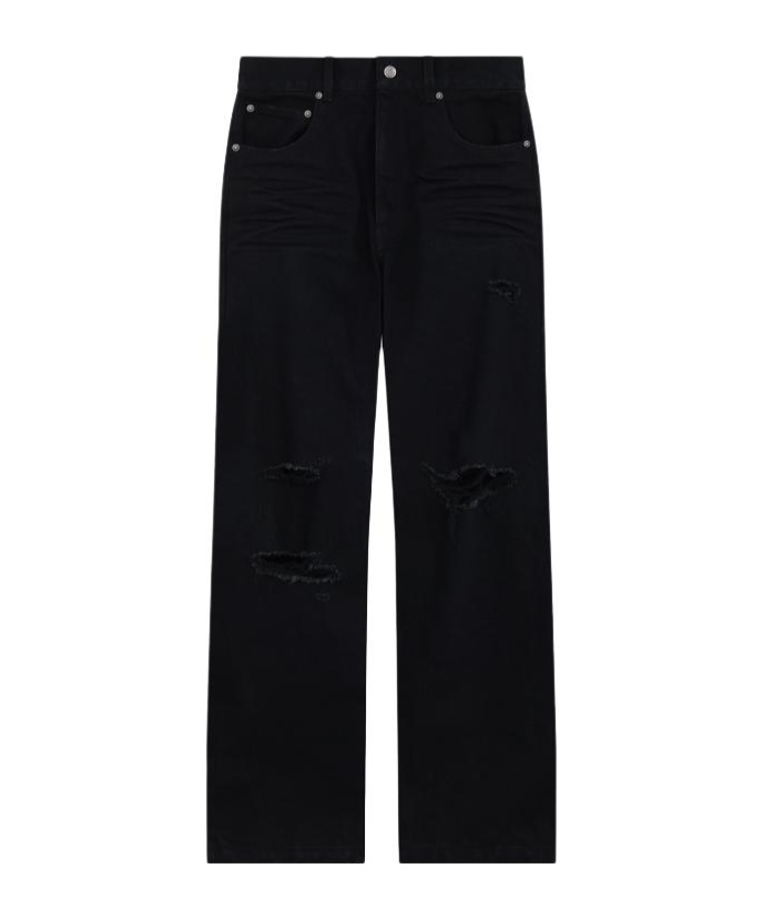 We11 Done Belt-loop Jeans In Black